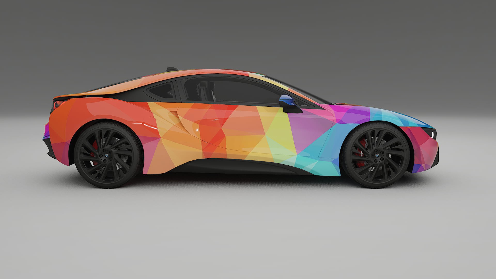 BMW I8 I12 VECTOR VIBE – Ontworpen Wrap PPF Kit van Printbaar Polyurethaanfolie