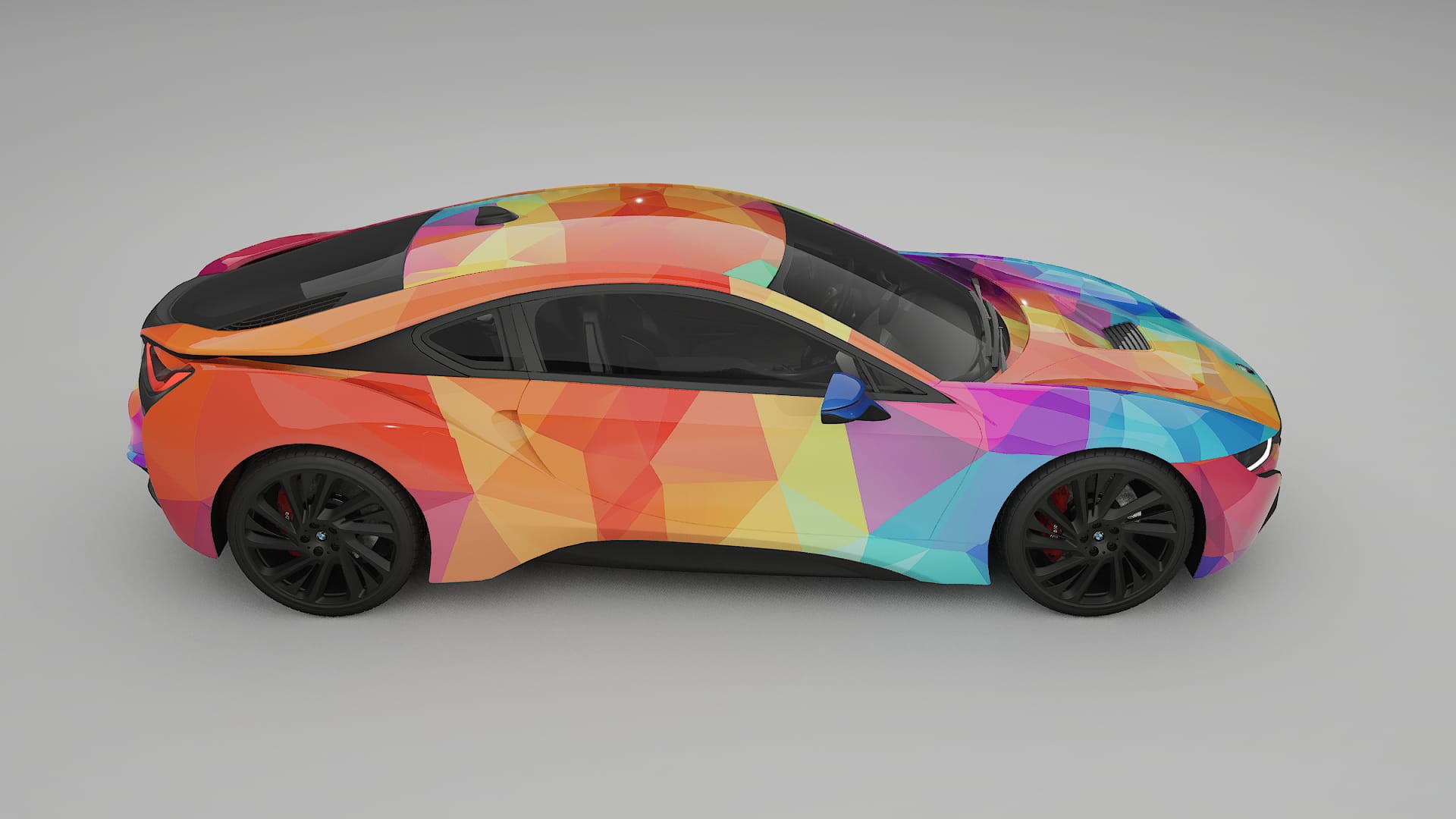 BMW I8 I12 VECTOR VIBE – Ontworpen Wrap PPF Kit van Printbaar Polyurethaanfolie