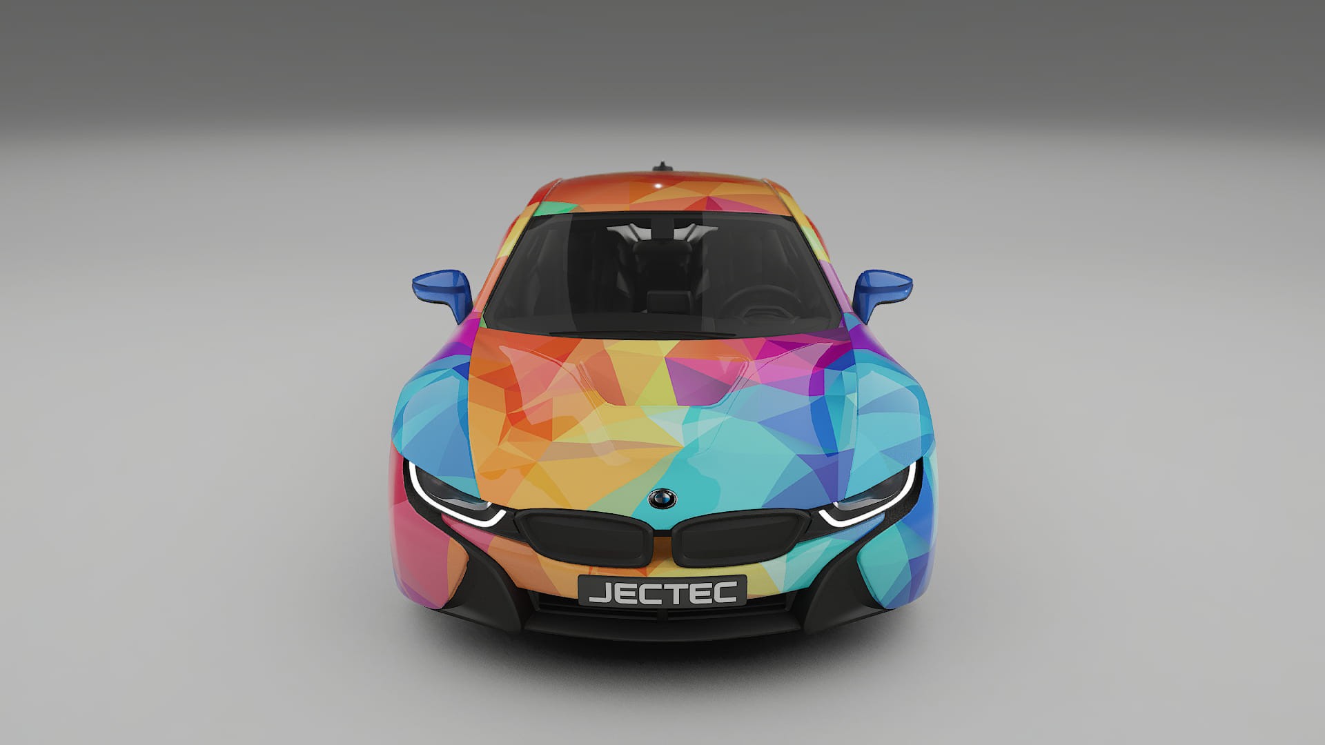 BMW I8 I12 VECTOR VIBE – Ontworpen Wrap PPF Kit van Printbaar Polyurethaanfolie