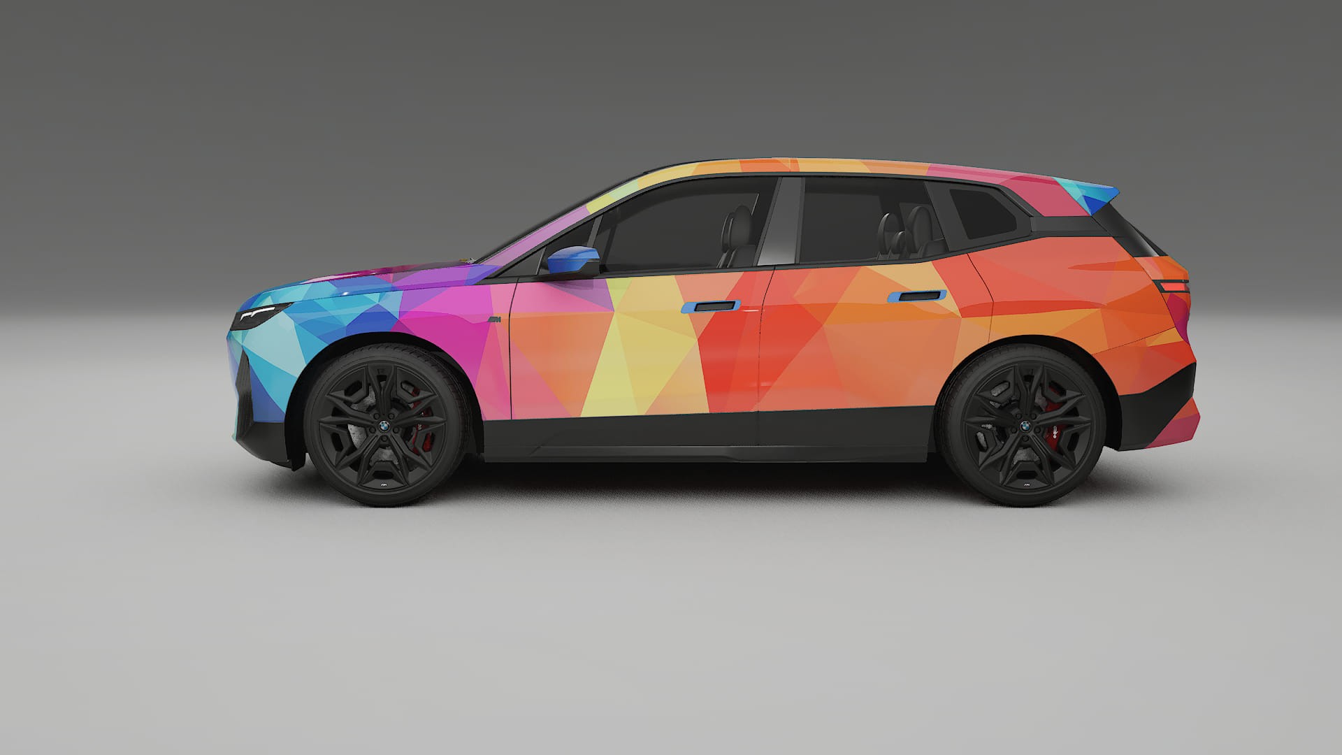 BMW iX M60 VECTOR VIBE – Ontworpen Wrap PPF Kit van Printbaar Polyurethaanfolie