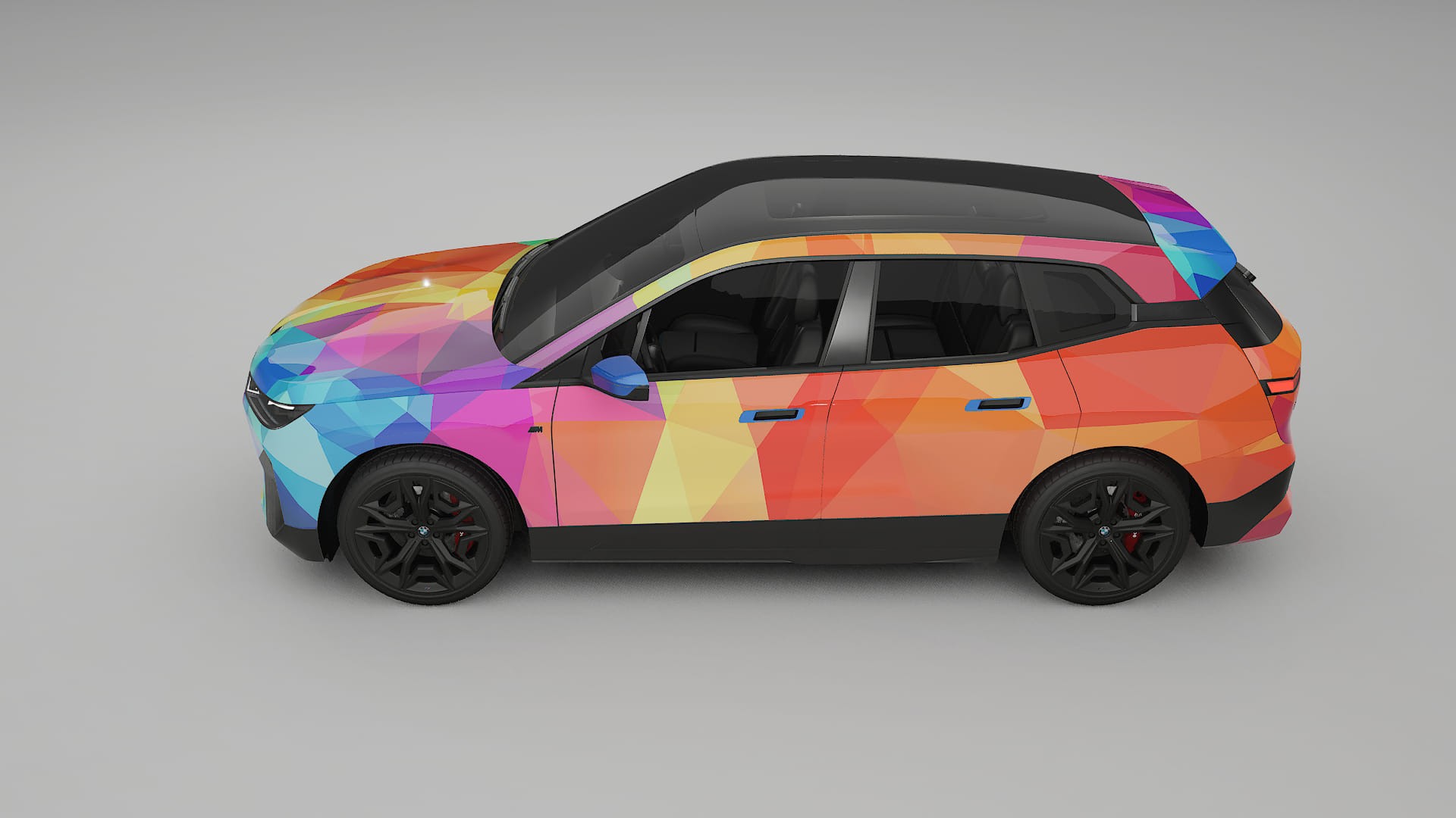 BMW iX M60 VECTOR VIBE – Ontworpen Wrap PPF Kit van Printbaar Polyurethaanfolie