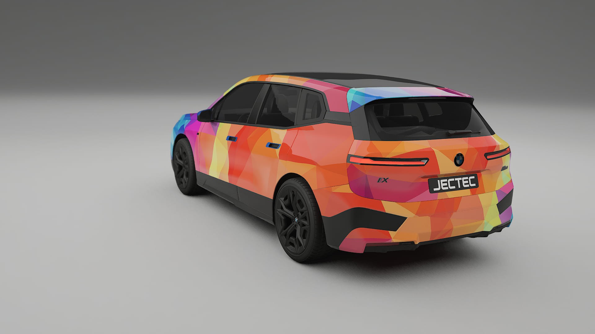 BMW iX M60 VECTOR VIBE – Ontworpen Wrap PPF Kit van Printbaar Polyurethaanfolie