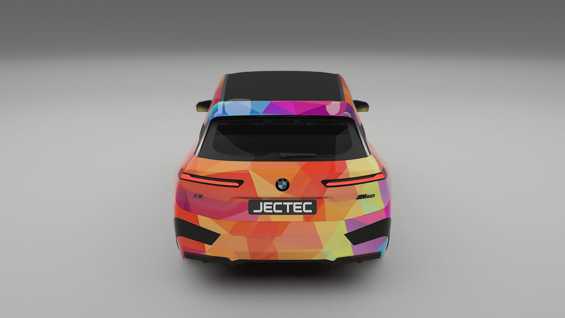 BMW iX M60 VECTOR VIBE – Ontworpen Wrap PPF Kit van Printbaar Polyurethaanfolie