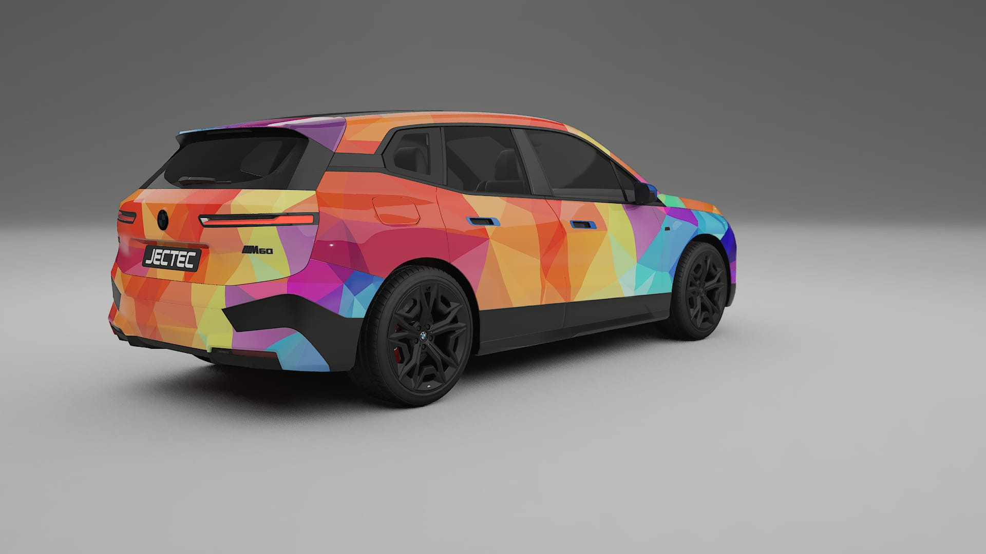 BMW iX M60 VECTOR VIBE – Ontworpen Wrap PPF Kit van Printbaar Polyurethaanfolie