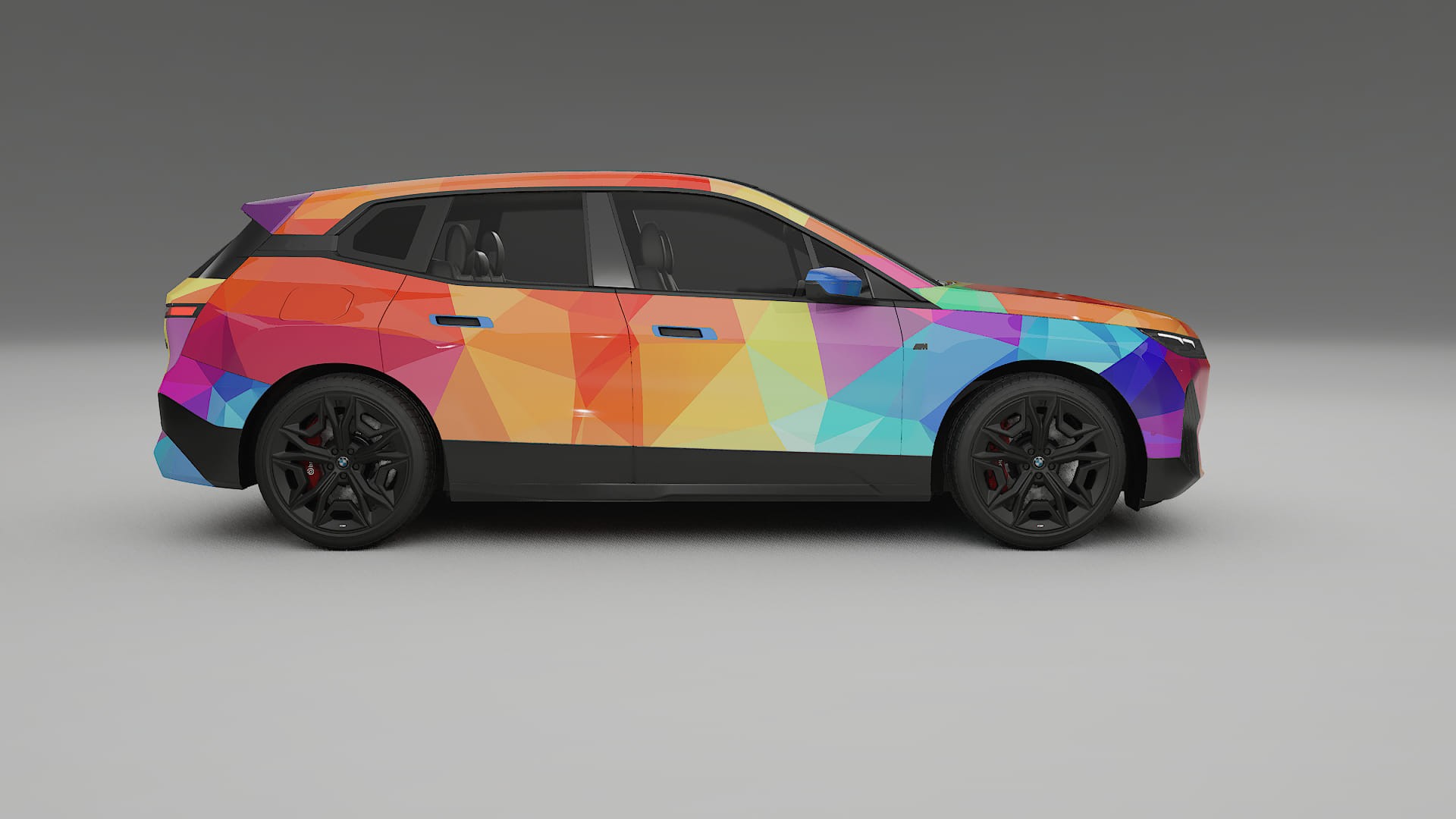 BMW iX M60 VECTOR VIBE – Ontworpen Wrap PPF Kit van Printbaar Polyurethaanfolie