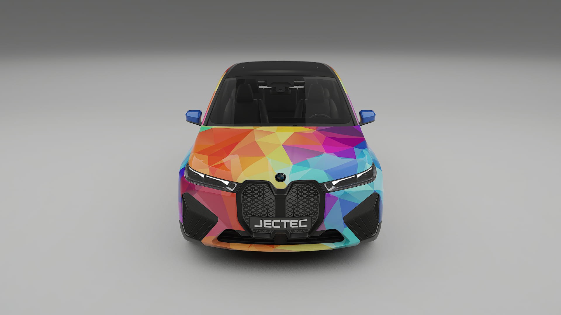 BMW iX M60 VECTOR VIBE – Ontworpen Wrap PPF Kit van Printbaar Polyurethaanfolie