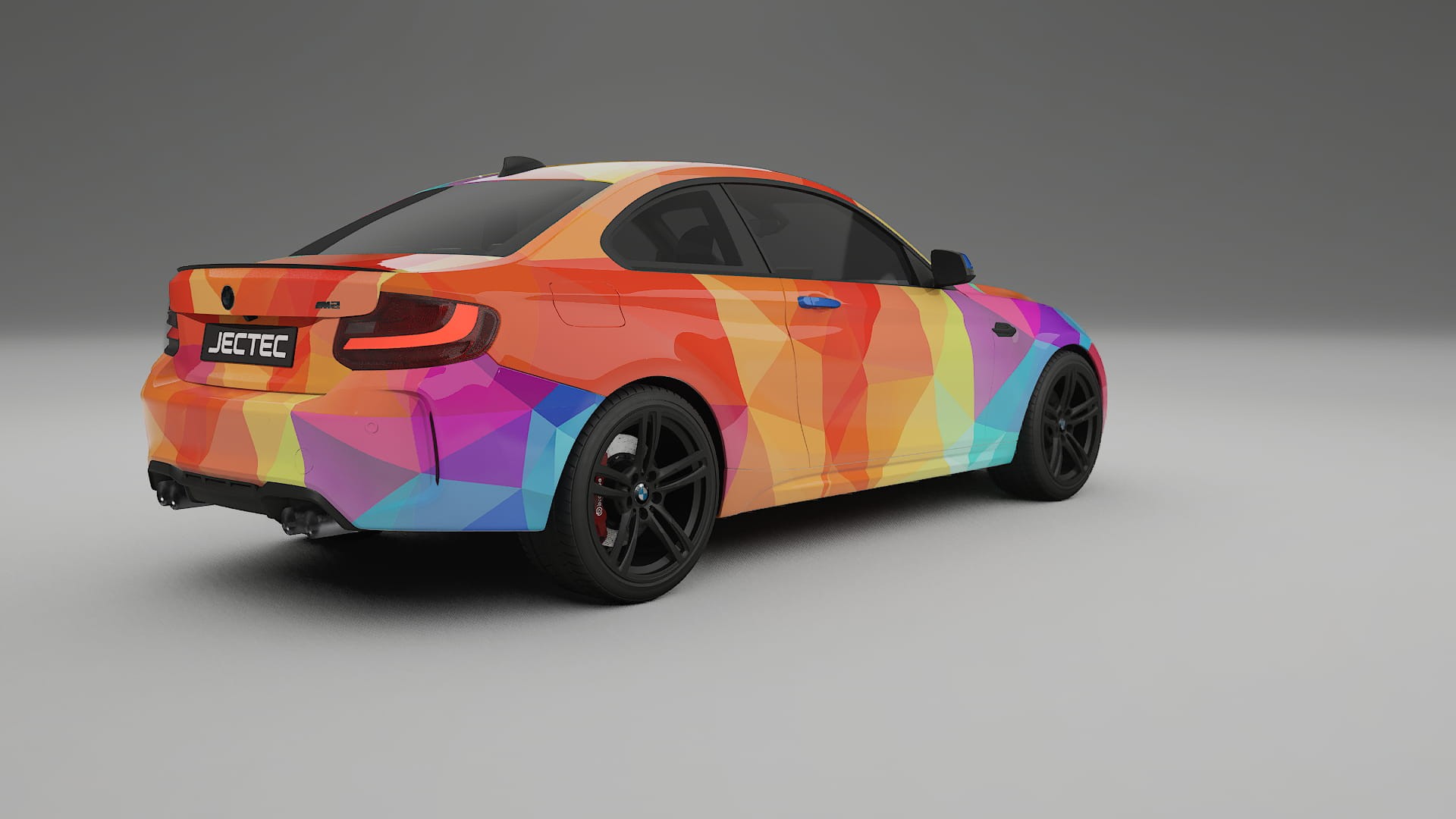 BMW M2 F87 facelift LCI VECTOR VIBE – Ontworpen Wrap PPF Kit van Printbaar Polyurethaanfolie