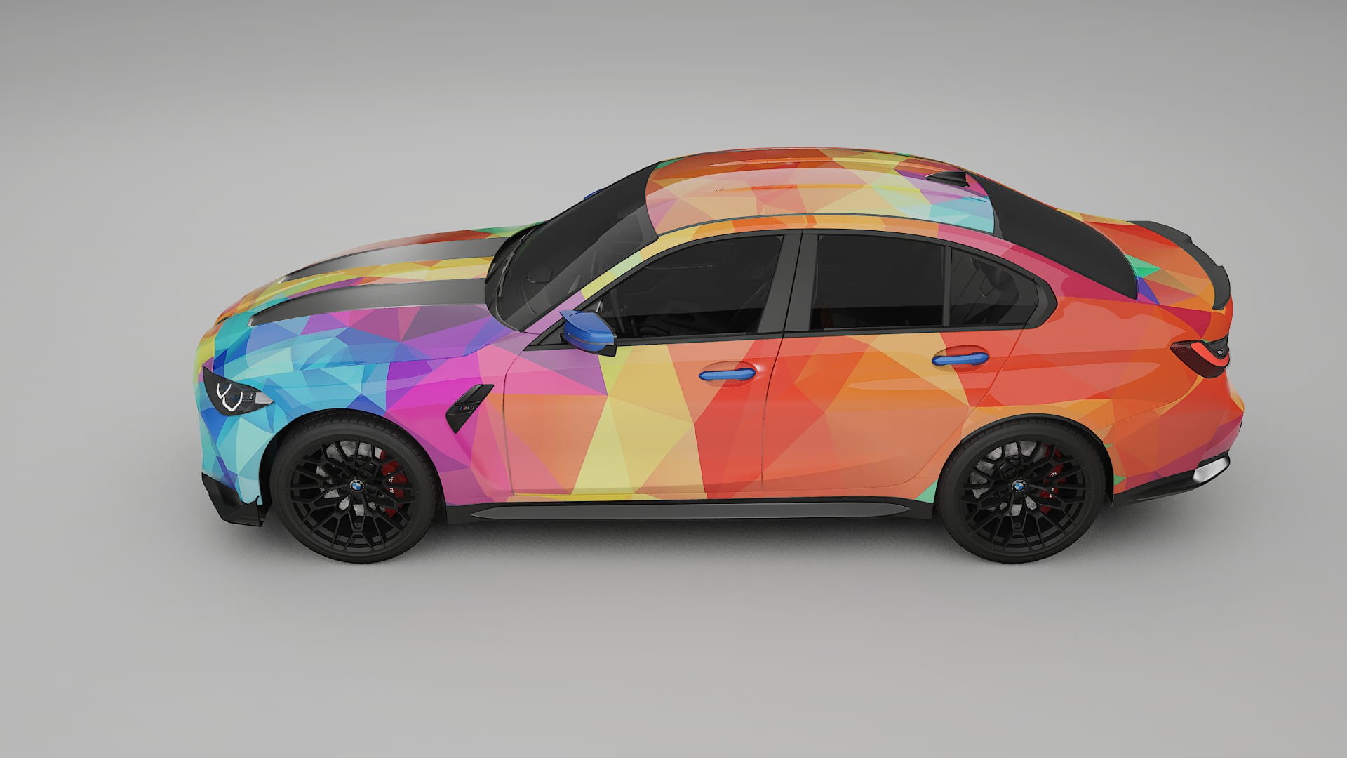 BMW M3 G80 Competition CS VECTOR VIBE – Ontworpen Wrap PPF Kit van Printbaar Polyurethaanfolie