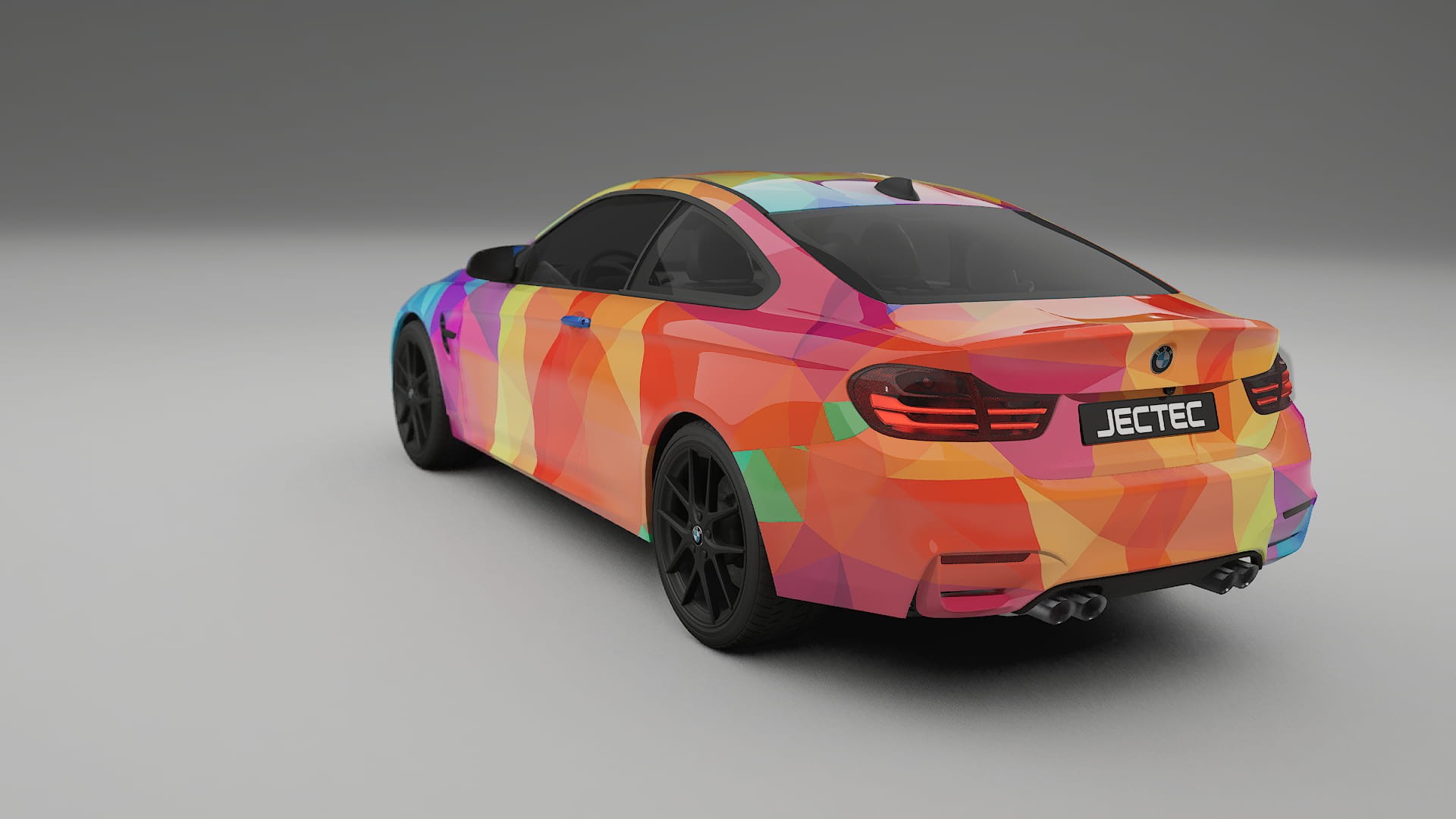 BMW M4 F82 VECTOR VIBE – Ontworpen Wrap PPF Kit van Printbaar Polyurethaanfolie