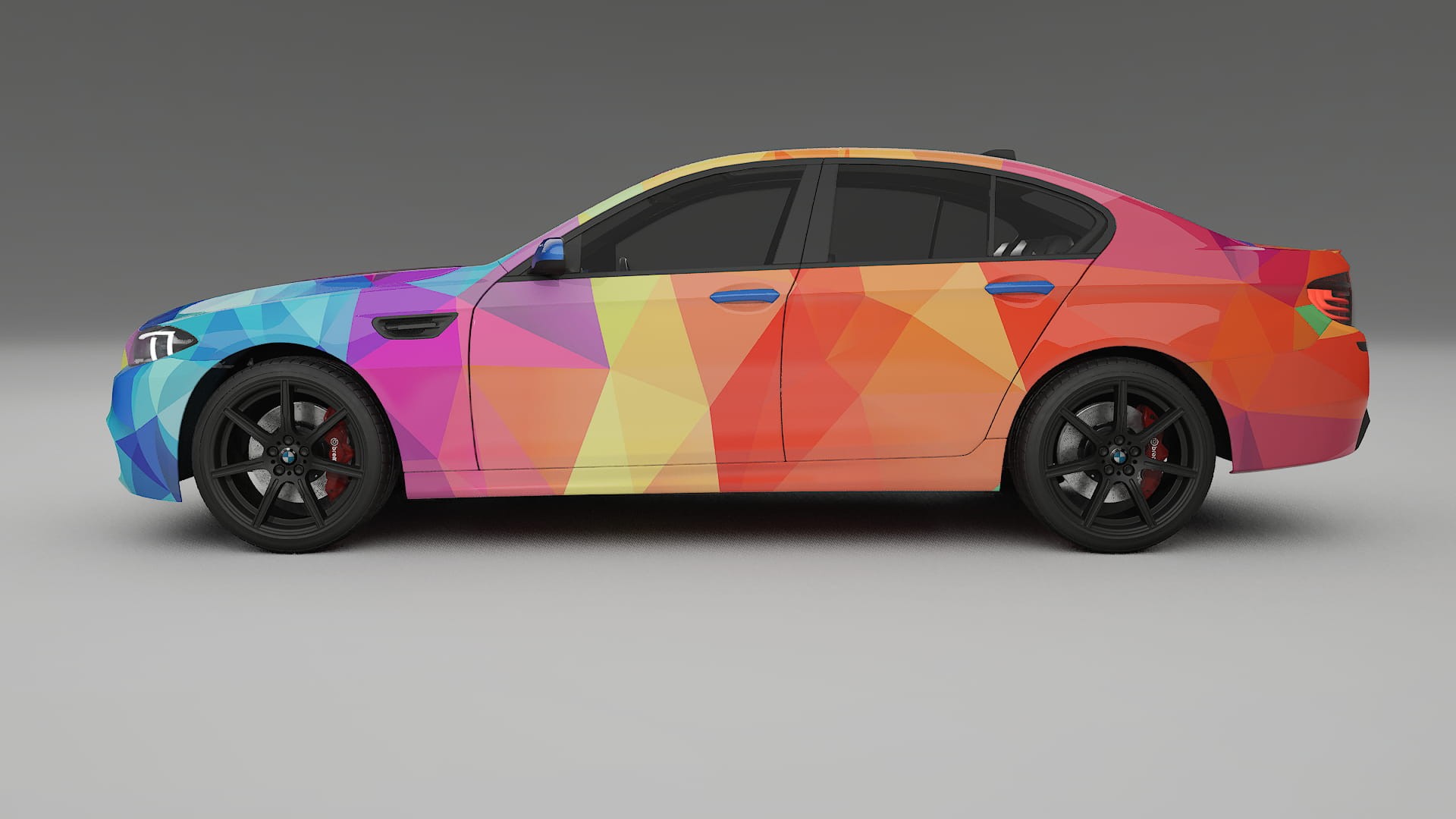 BMW M5 F10 VECTOR VIBE – Ontworpen Wrap PPF Kit van Printbaar Polyurethaanfolie