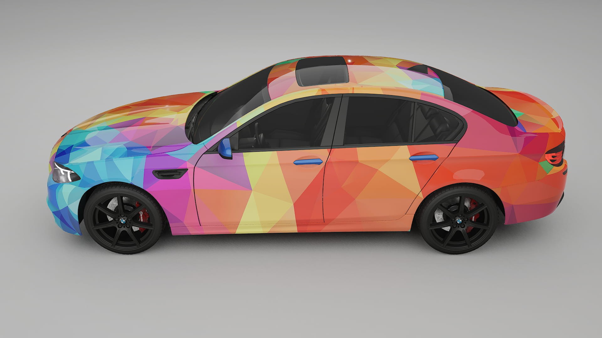 BMW M5 F10 VECTOR VIBE – Ontworpen Wrap PPF Kit van Printbaar Polyurethaanfolie