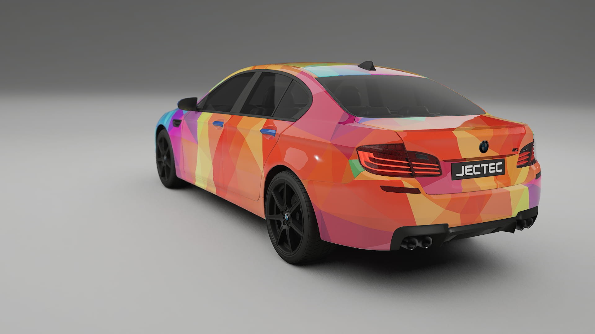 BMW M5 F10 VECTOR VIBE – Ontworpen Wrap PPF Kit van Printbaar Polyurethaanfolie