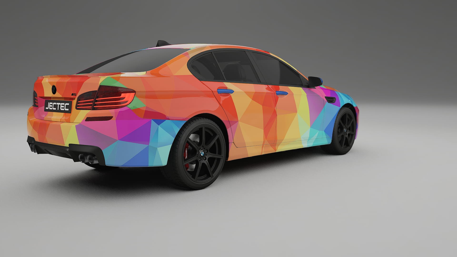 BMW M5 F10 VECTOR VIBE – Ontworpen Wrap PPF Kit van Printbaar Polyurethaanfolie