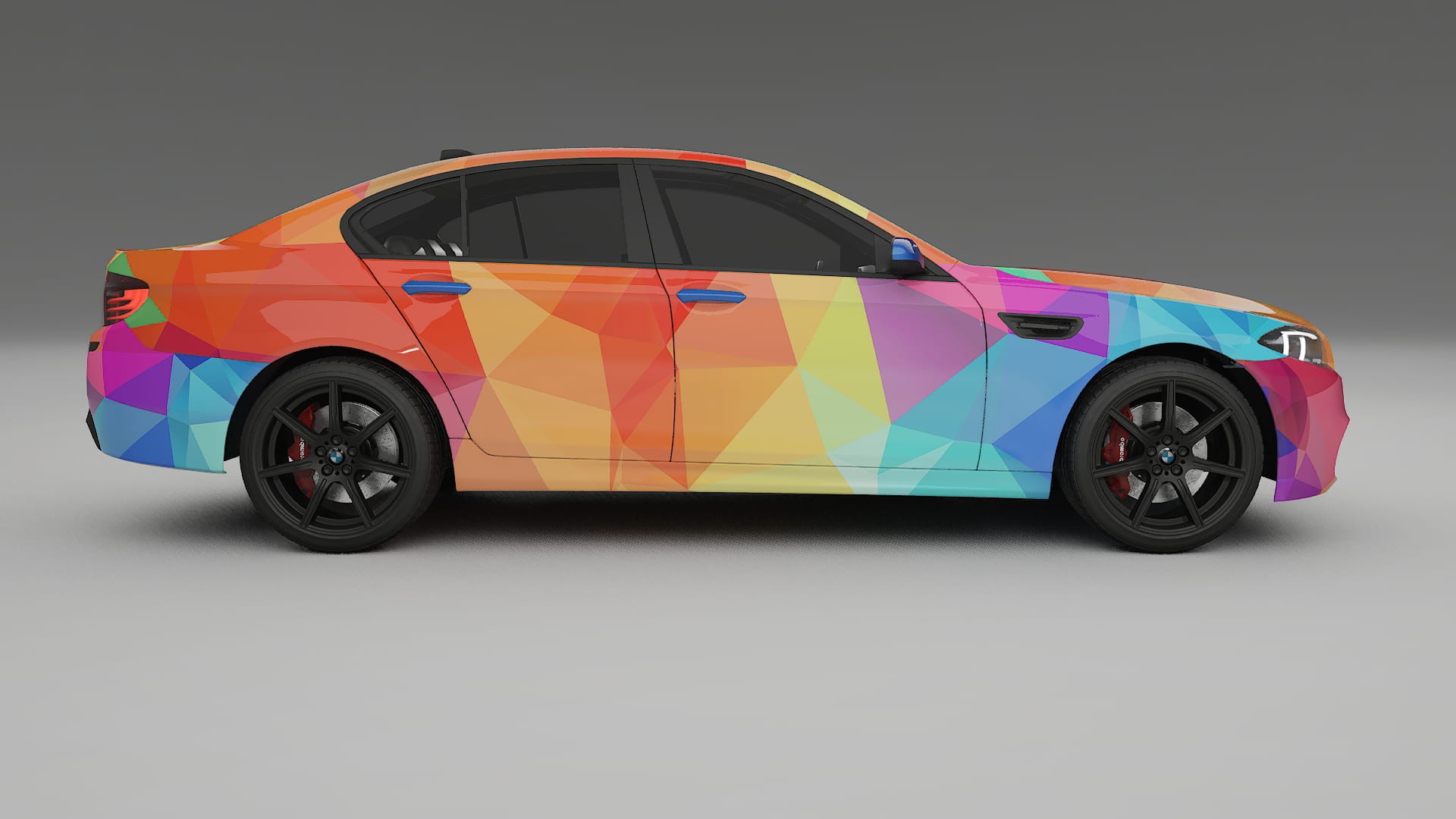 BMW M5 F10 VECTOR VIBE – Ontworpen Wrap PPF Kit van Printbaar Polyurethaanfolie