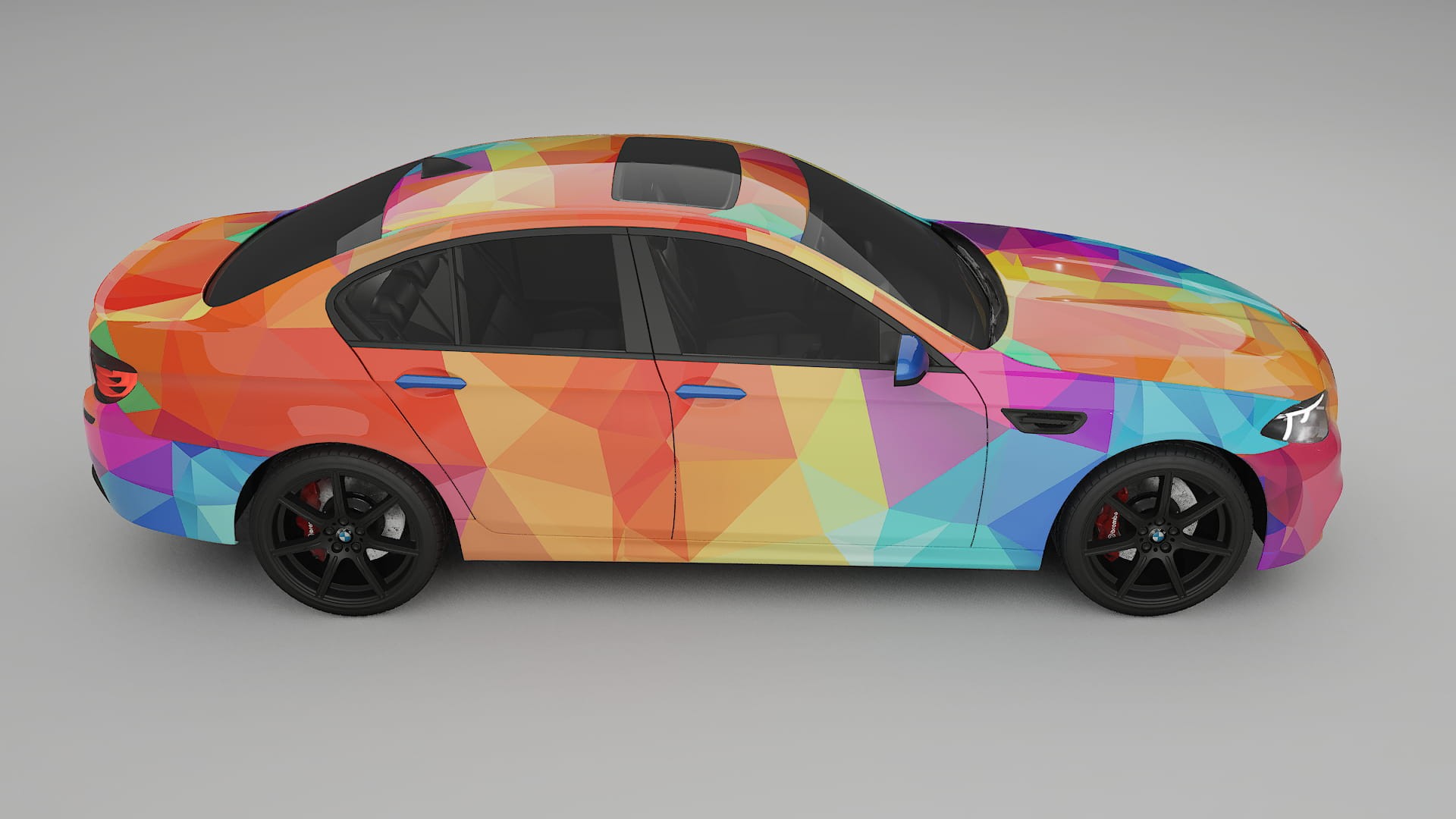 BMW M5 F10 VECTOR VIBE – Ontworpen Wrap PPF Kit van Printbaar Polyurethaanfolie