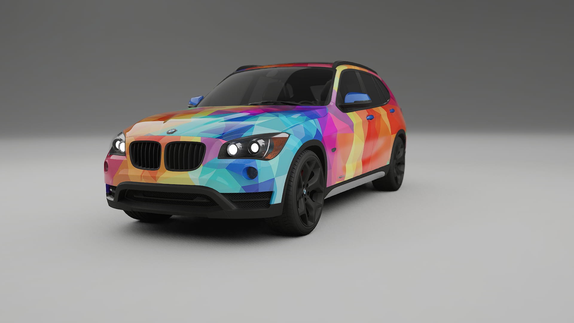 BMW X1 E84 VECTOR VIBE – Ontworpen Wrap PPF Kit van Printbaar Polyurethaanfolie