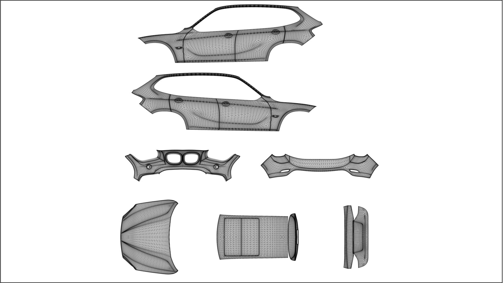 BMW X1 E84 VECTOR VIBE – Ontworpen Wrap PPF Kit van Printbaar Polyurethaanfolie 2