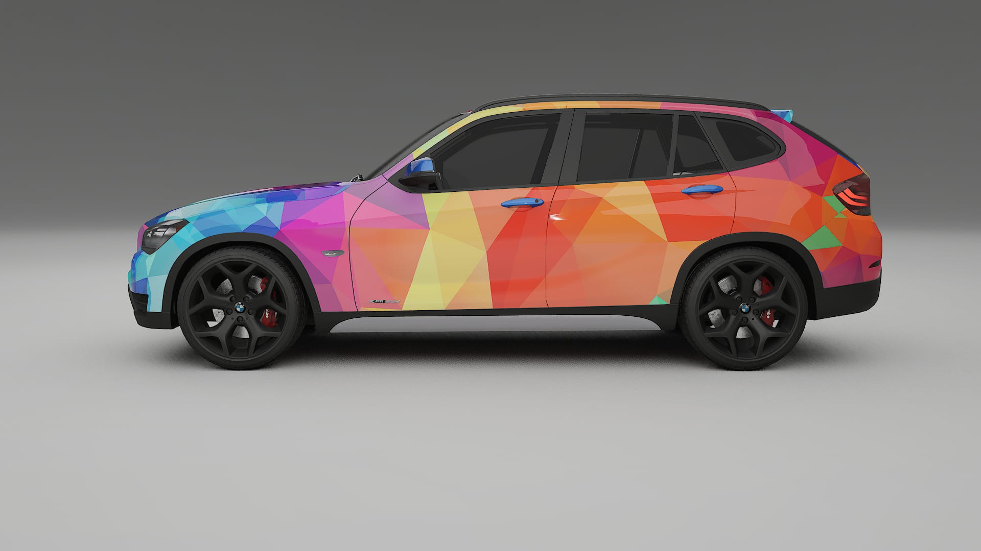BMW X1 E84 VECTOR VIBE – Ontworpen Wrap PPF Kit van Printbaar Polyurethaanfolie