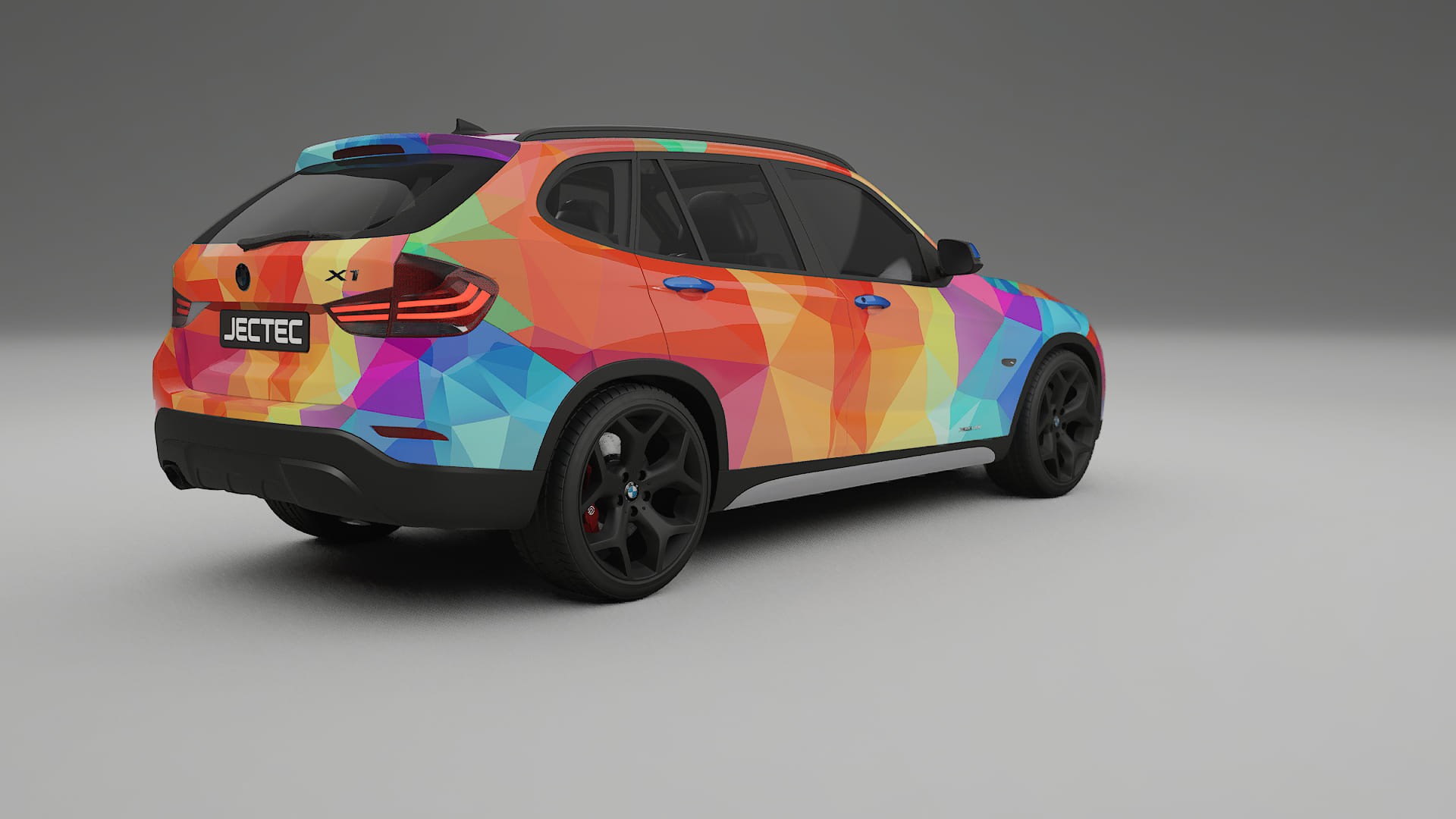 BMW X1 E84 VECTOR VIBE – Ontworpen Wrap PPF Kit van Printbaar Polyurethaanfolie