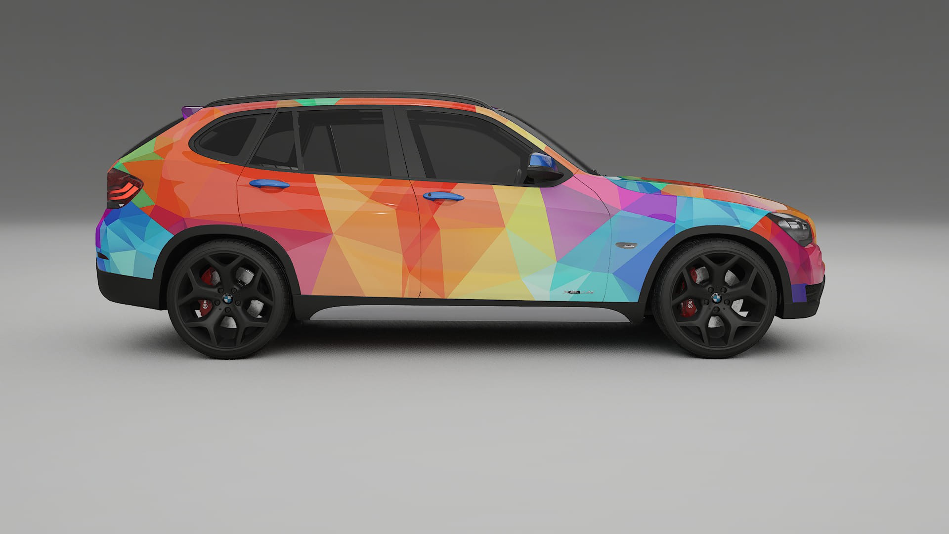 BMW X1 E84 VECTOR VIBE – Ontworpen Wrap PPF Kit van Printbaar Polyurethaanfolie