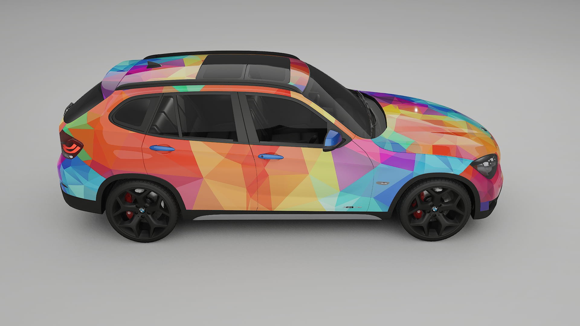 BMW X1 E84 VECTOR VIBE – Ontworpen Wrap PPF Kit van Printbaar Polyurethaanfolie