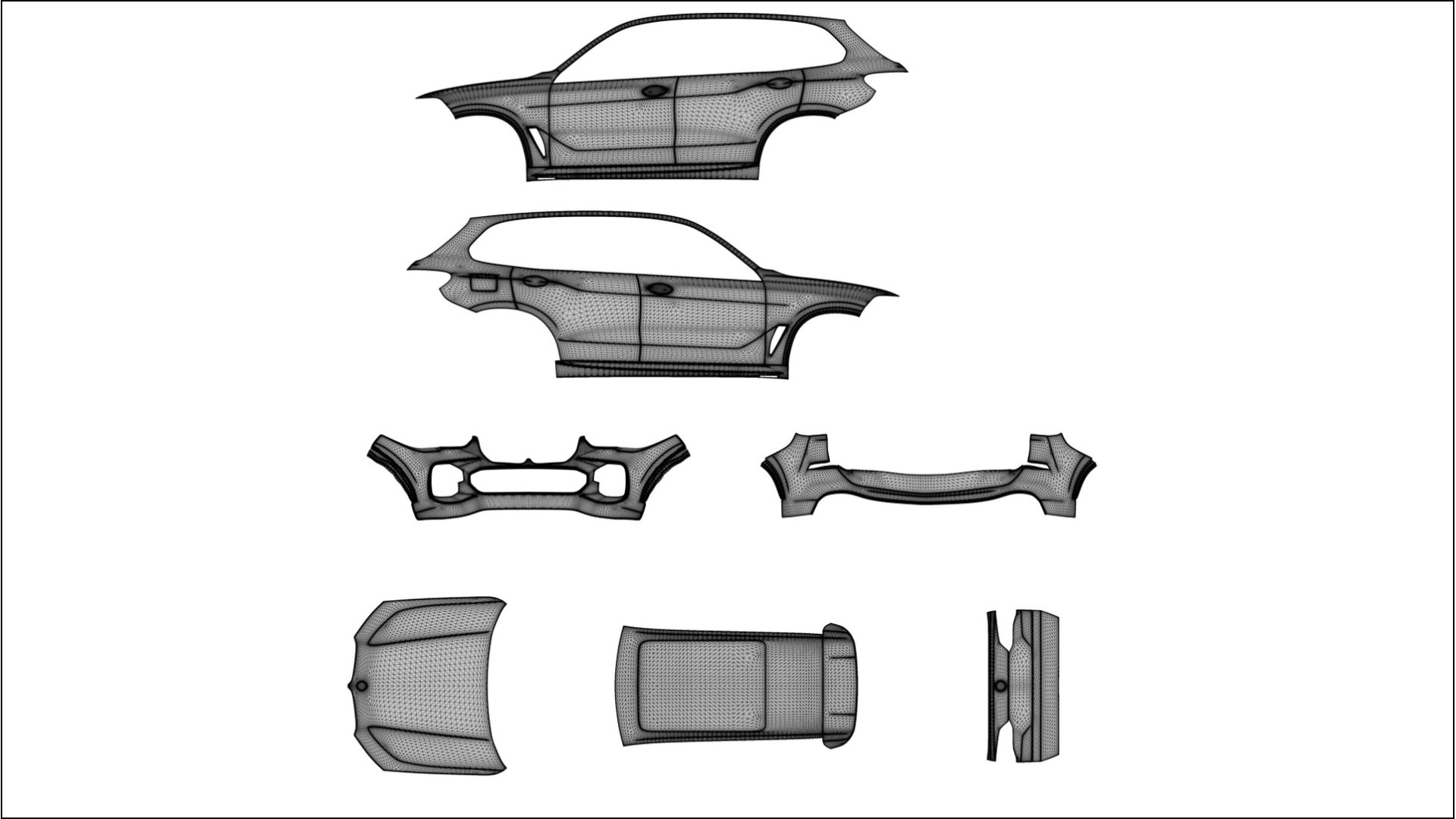 BMW X5 G05 M-Sport VECTOR VIBE – Ontworpen Wrap PPF Kit van Printbaar Polyurethaanfolie