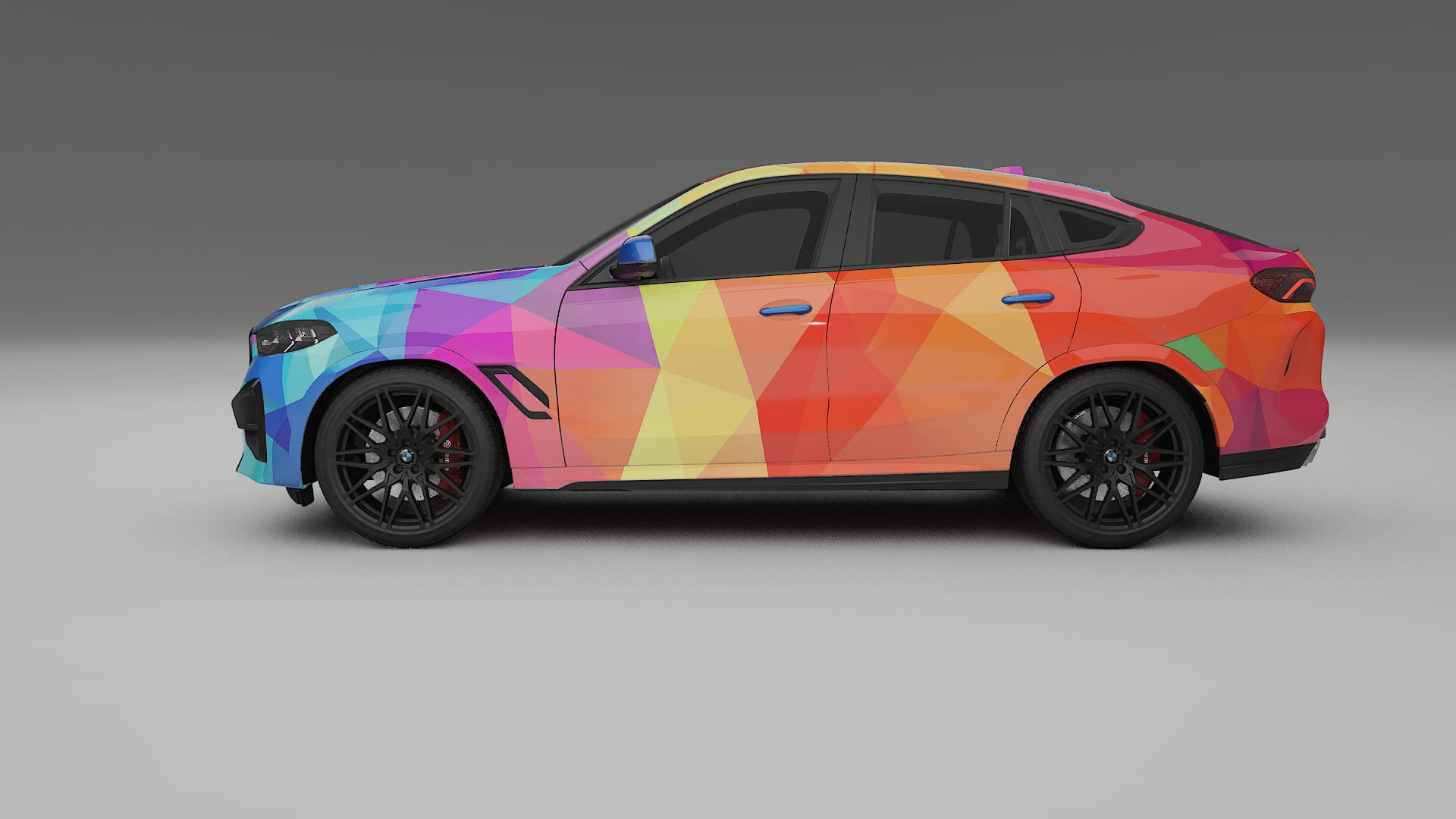 BMW X6 F96 Competition VECTOR VIBE – Ontworpen Wrap PPF Kit van Printbaar Polyurethaanfolie
