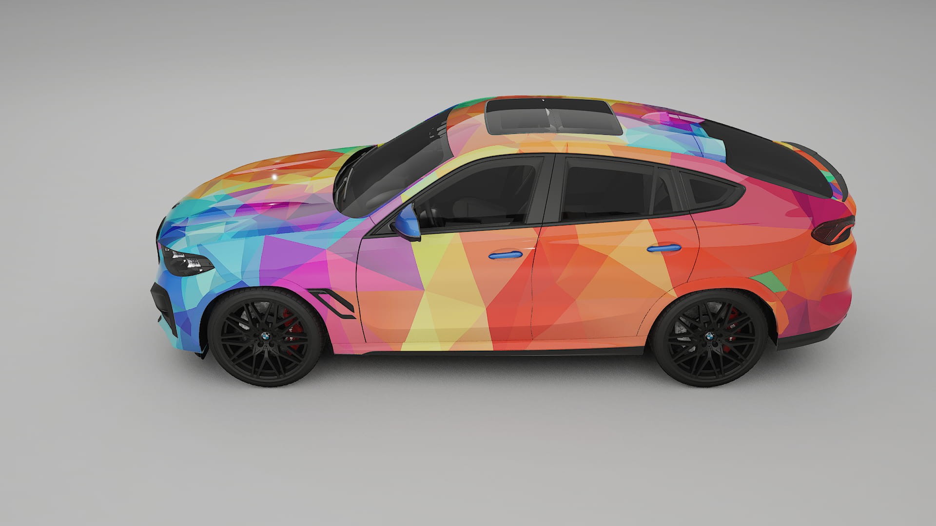 BMW X6 F96 Competition VECTOR VIBE – Ontworpen Wrap PPF Kit van Printbaar Polyurethaanfolie