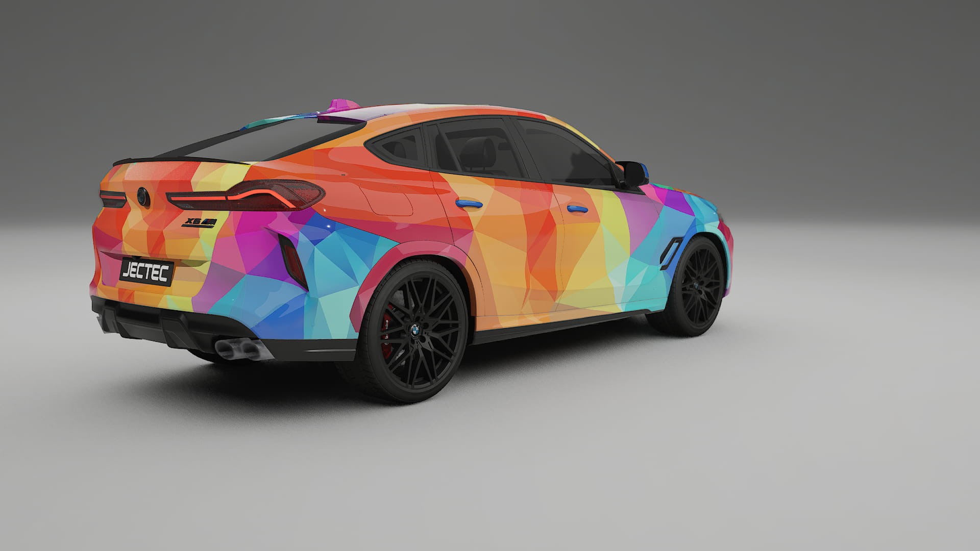 BMW X6 F96 Competition VECTOR VIBE – Ontworpen Wrap PPF Kit van Printbaar Polyurethaanfolie