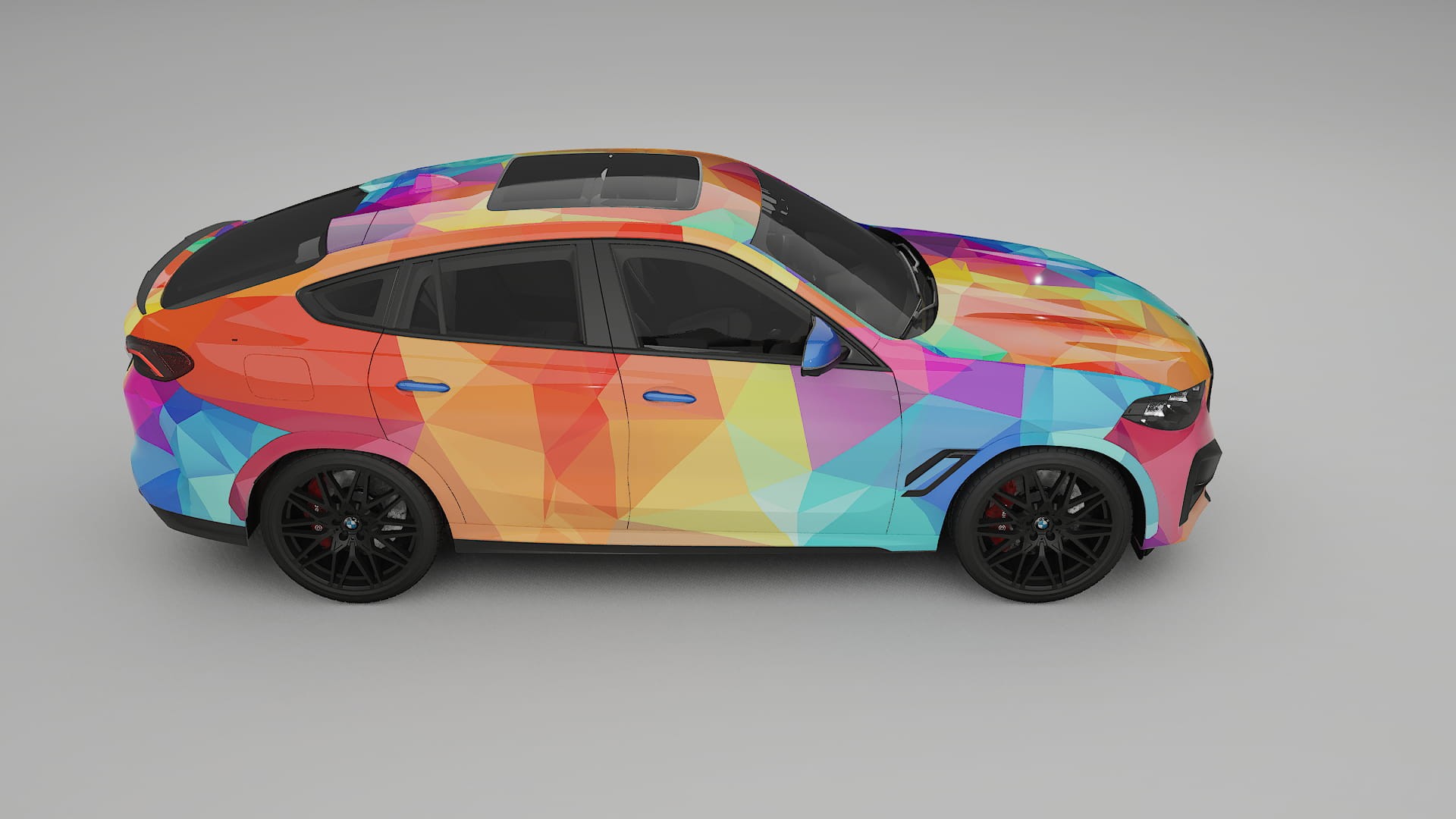 BMW X6 F96 Competition VECTOR VIBE – Ontworpen Wrap PPF Kit van Printbaar Polyurethaanfolie