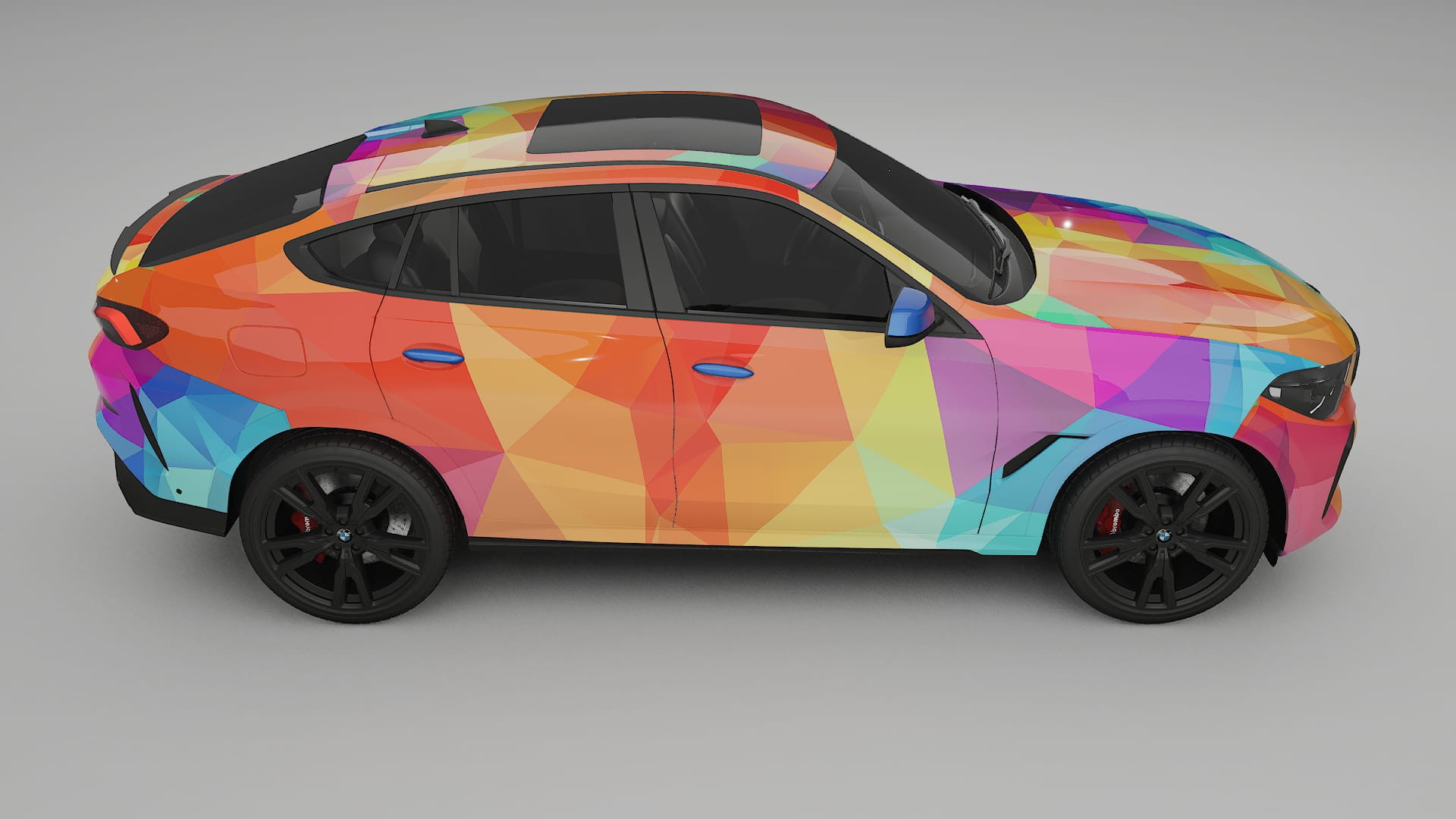 BMW X6 G06 F96 VECTOR VIBE – Ontworpen Wrap PPF Kit van Printbaar Polyurethaanfolie