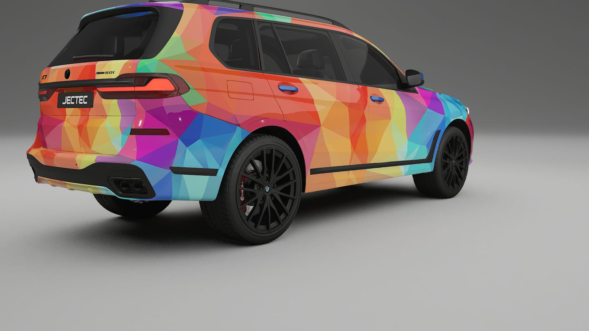 BMW X7 M G07 VECTOR VIBE – Ontworpen Wrap PPF Kit van Printbaar Polyurethaanfolie
