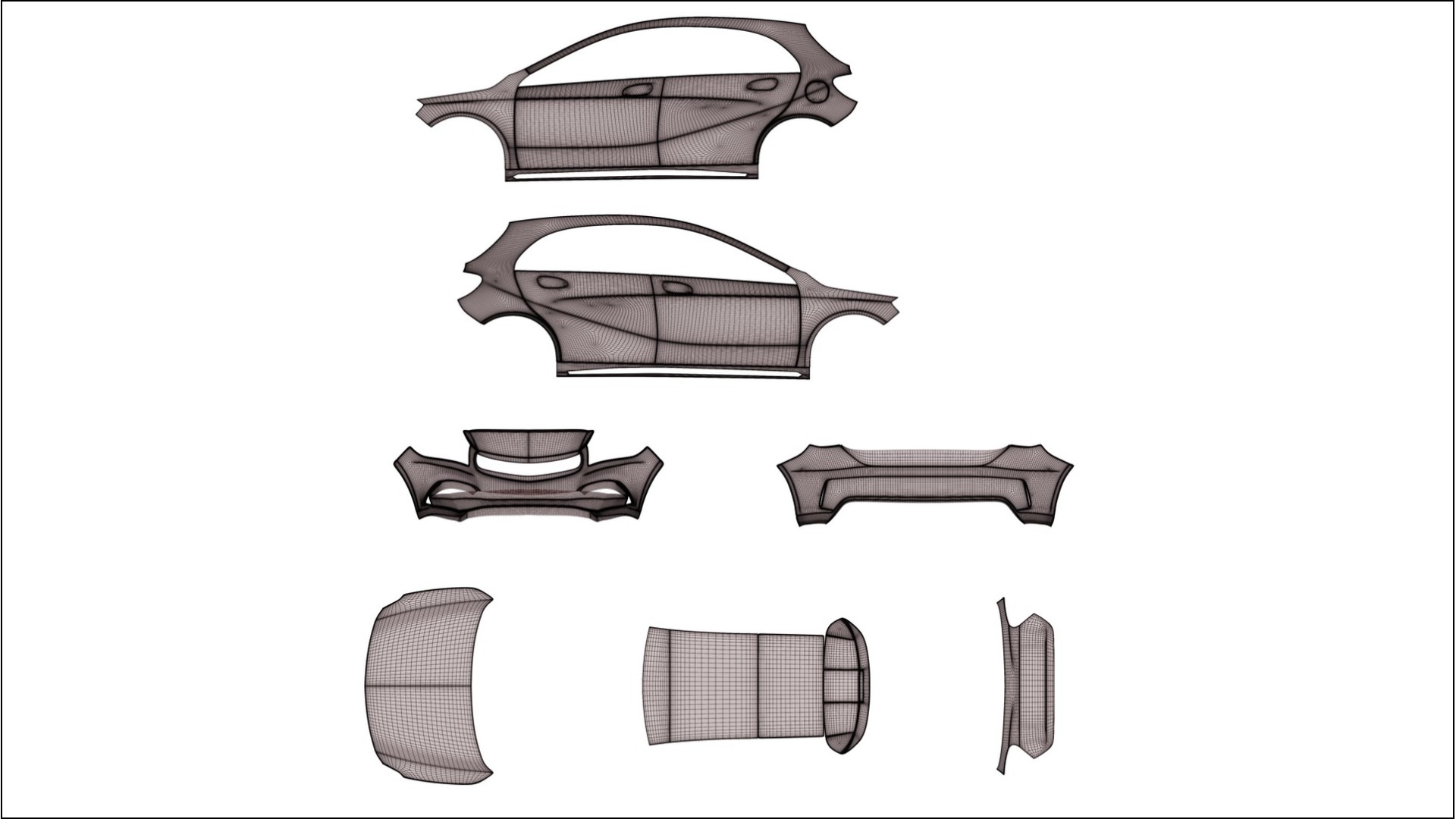 Mercedes A45 AMG W176 VECTOR VIBE – Ontworpen Wrap PPF Kit van Printbaar Polyurethaanfolie 2