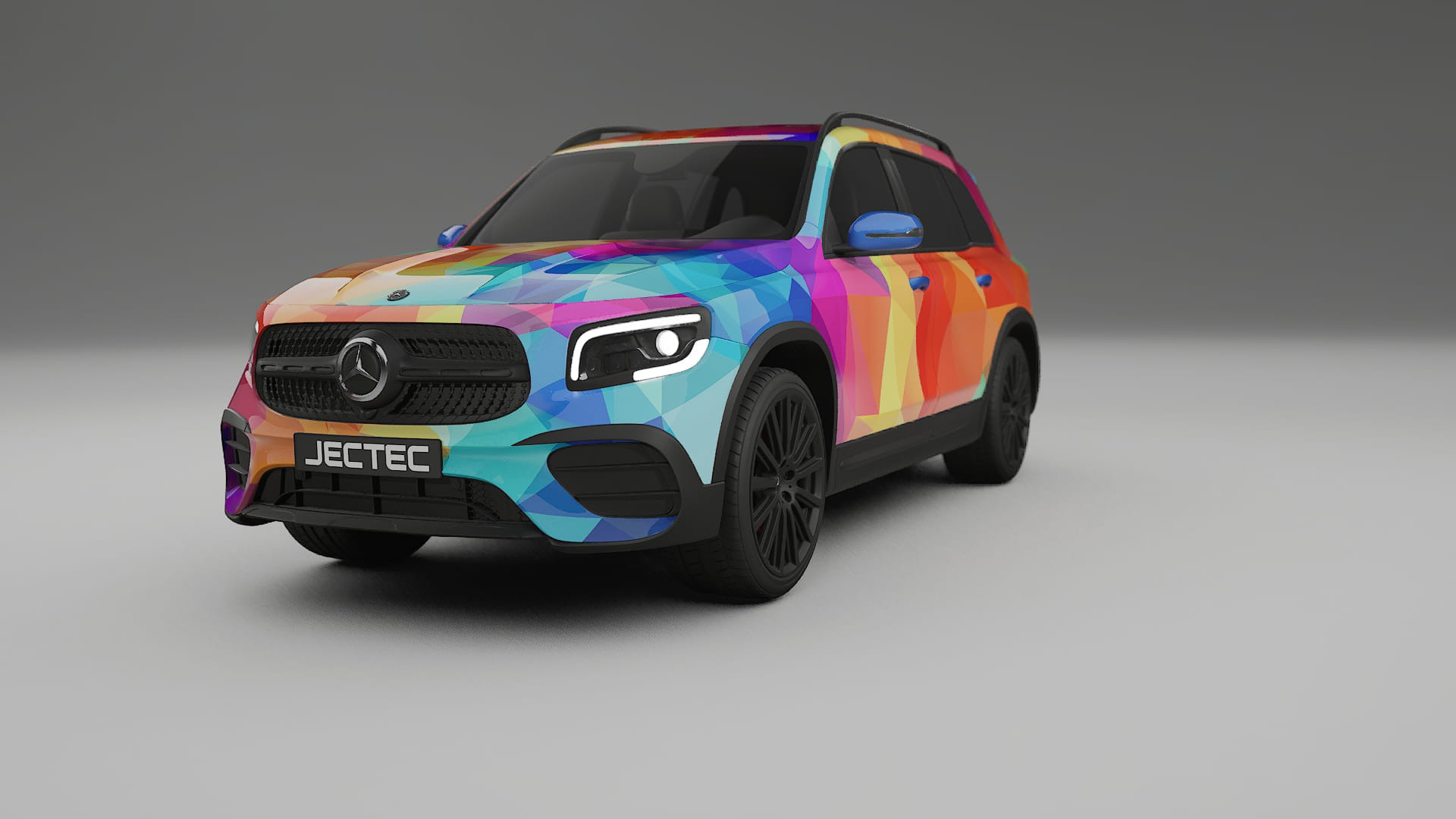 Mercedes AMG GLB VECTOR VIBE – Ontworpen Wrap PPF Kit van Printbaar Polyurethaanfolie