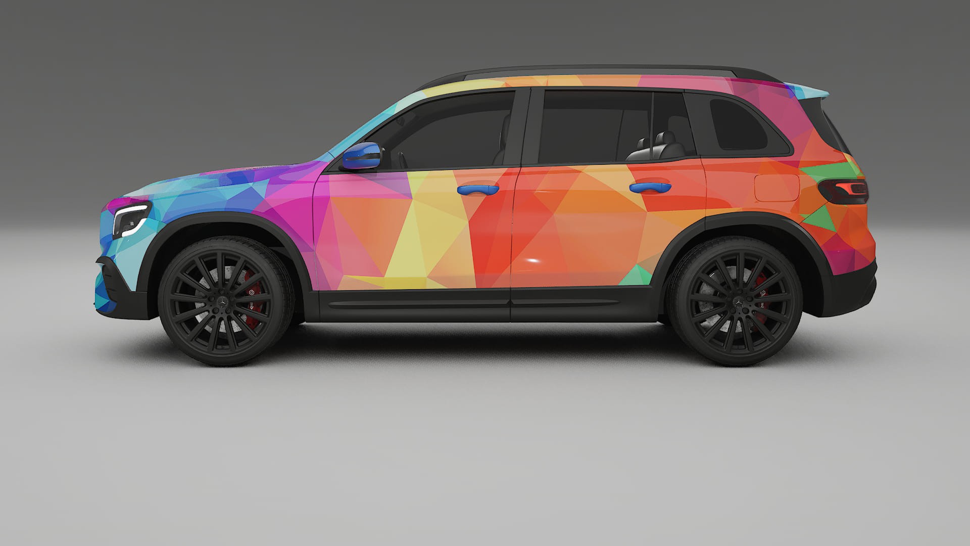 Mercedes AMG GLB VECTOR VIBE – Ontworpen Wrap PPF Kit van Printbaar Polyurethaanfolie