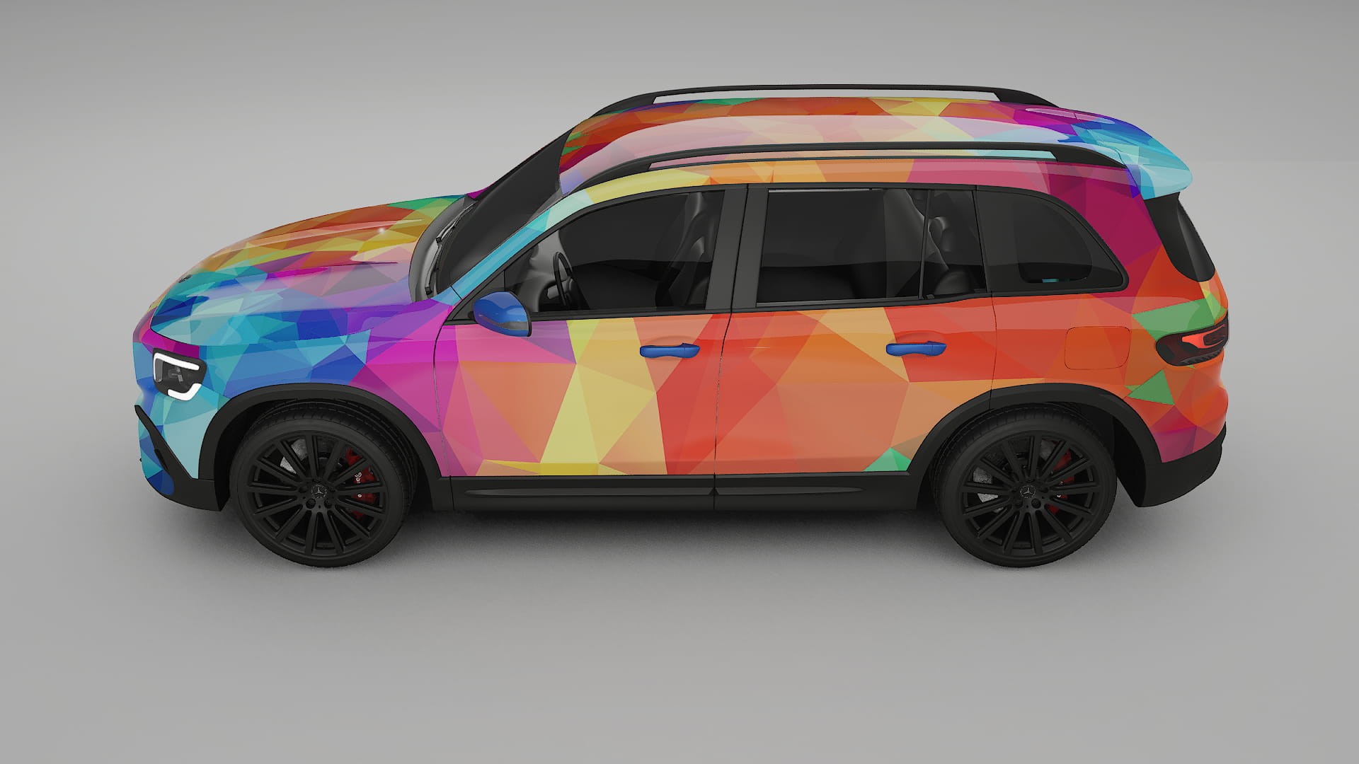 Mercedes AMG GLB VECTOR VIBE – Ontworpen Wrap PPF Kit van Printbaar Polyurethaanfolie