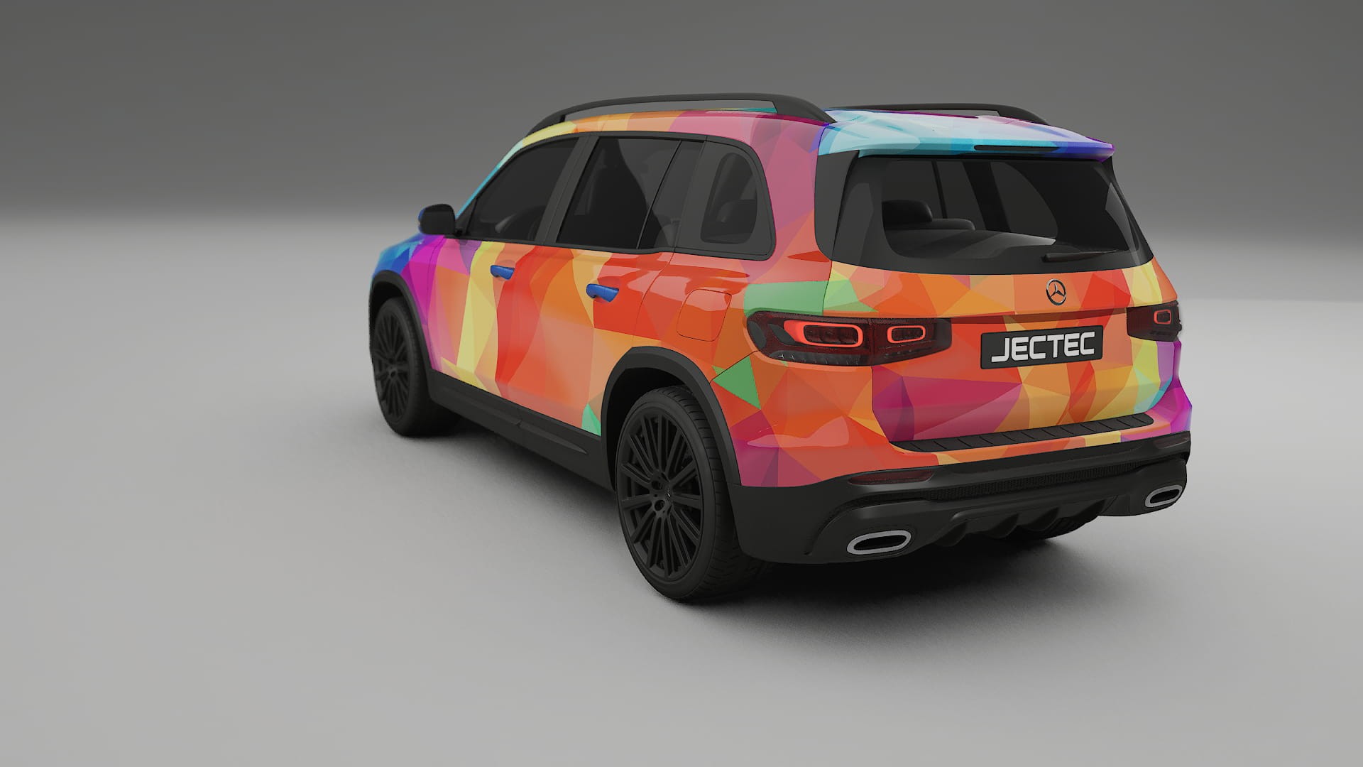 Mercedes AMG GLB VECTOR VIBE – Ontworpen Wrap PPF Kit van Printbaar Polyurethaanfolie