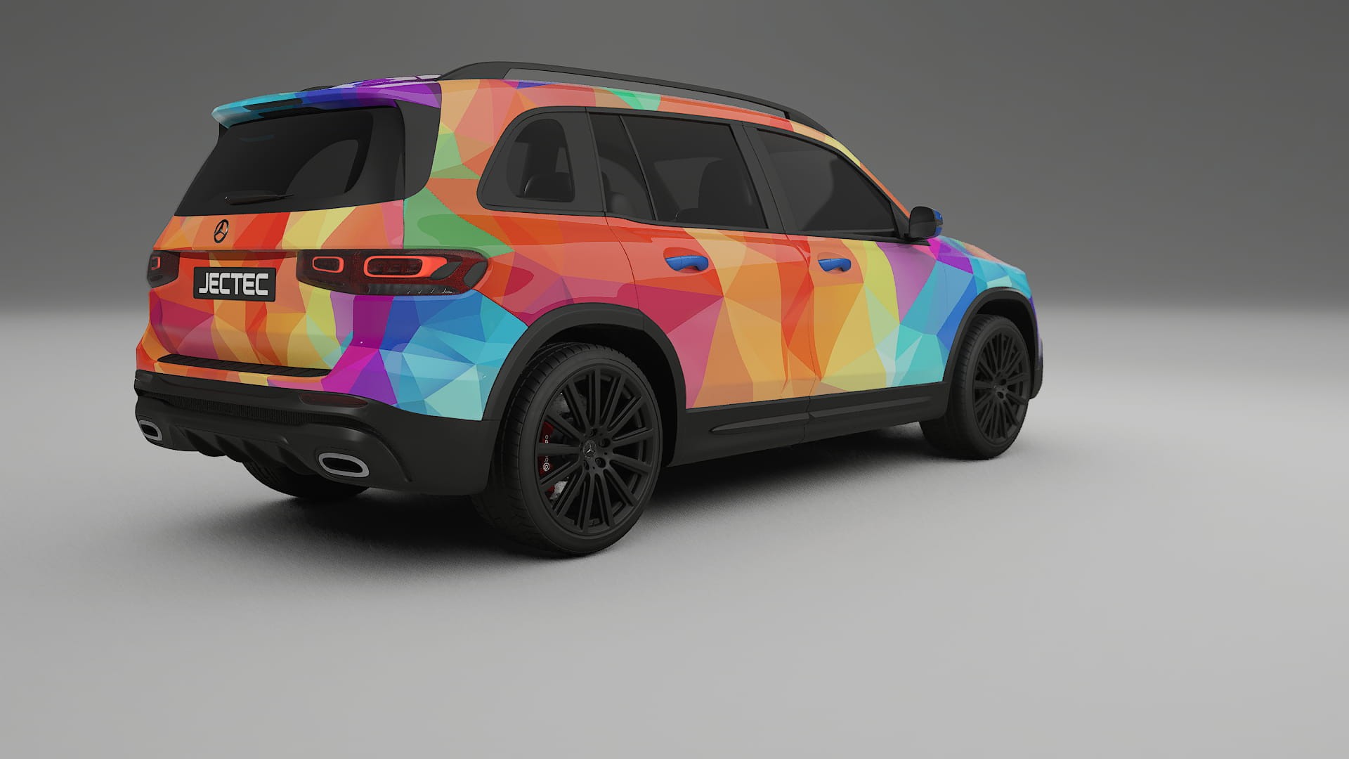 Mercedes AMG GLB VECTOR VIBE – Ontworpen Wrap PPF Kit van Printbaar Polyurethaanfolie