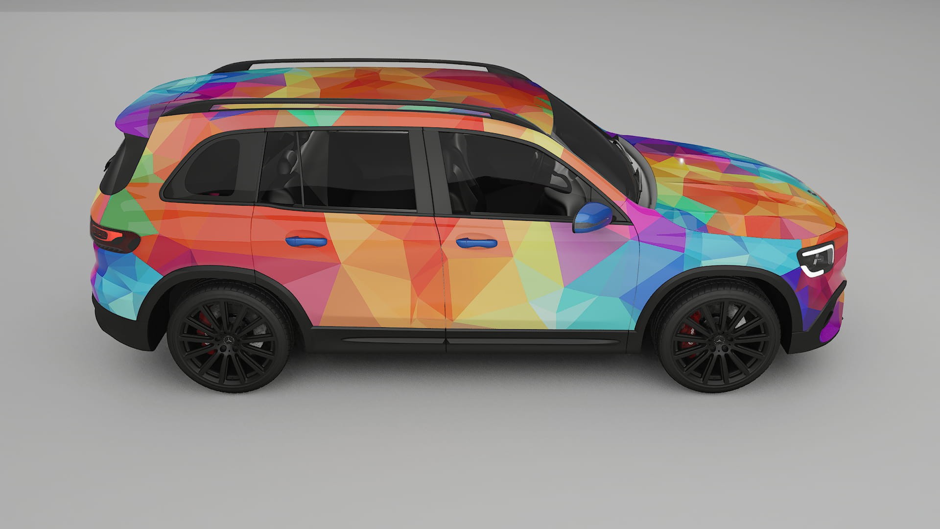 Mercedes AMG GLB VECTOR VIBE – Ontworpen Wrap PPF Kit van Printbaar Polyurethaanfolie
