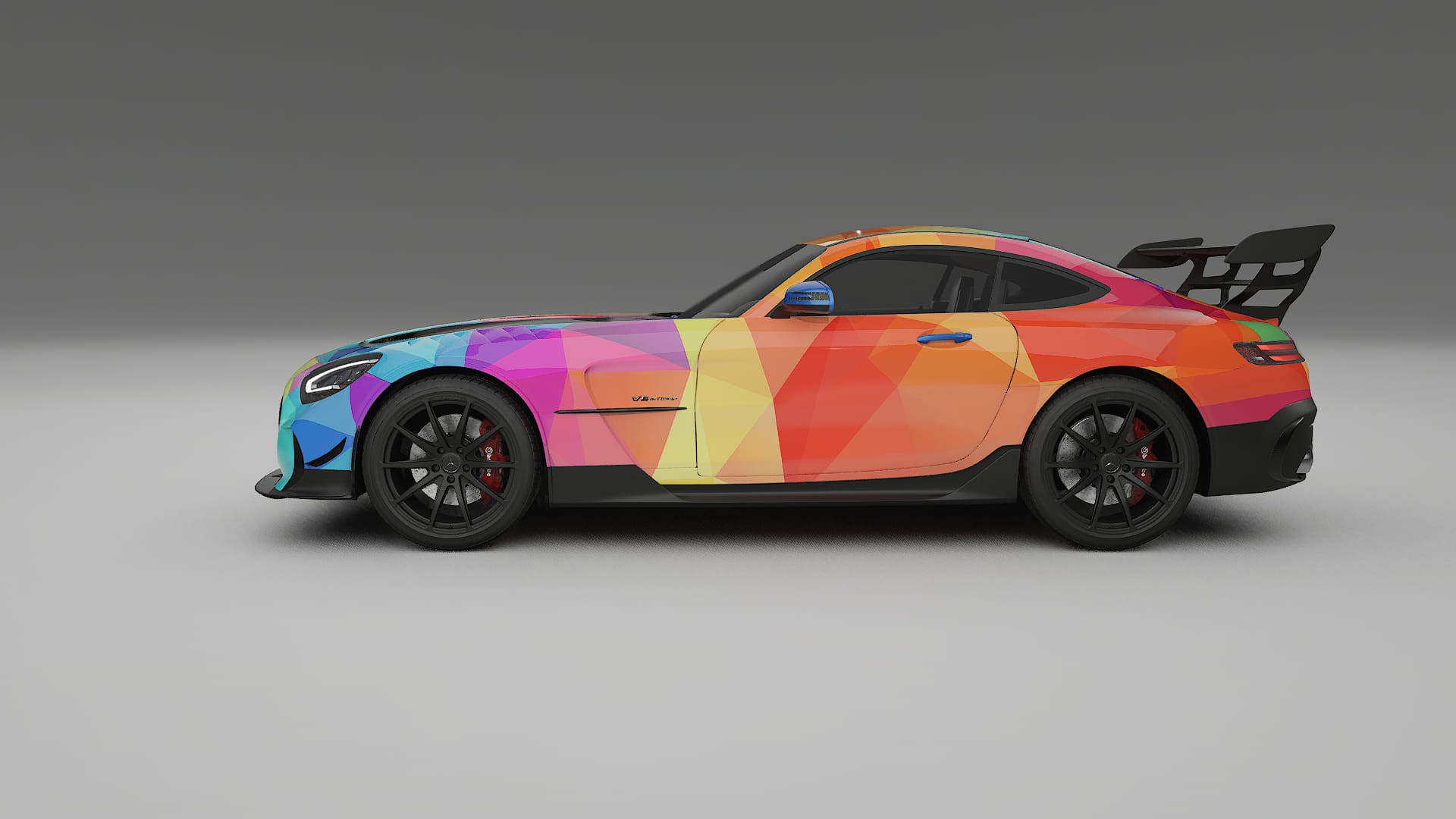 Mercedes AMG GT Black Series C192 Coupe VECTOR VIBE – Ontworpen Wrap PPF Kit van Printbaar Polyurethaanfolie