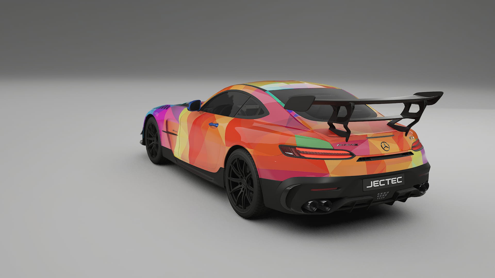 Mercedes AMG GT Black Series C192 Coupe VECTOR VIBE – Ontworpen Wrap PPF Kit van Printbaar Polyurethaanfolie