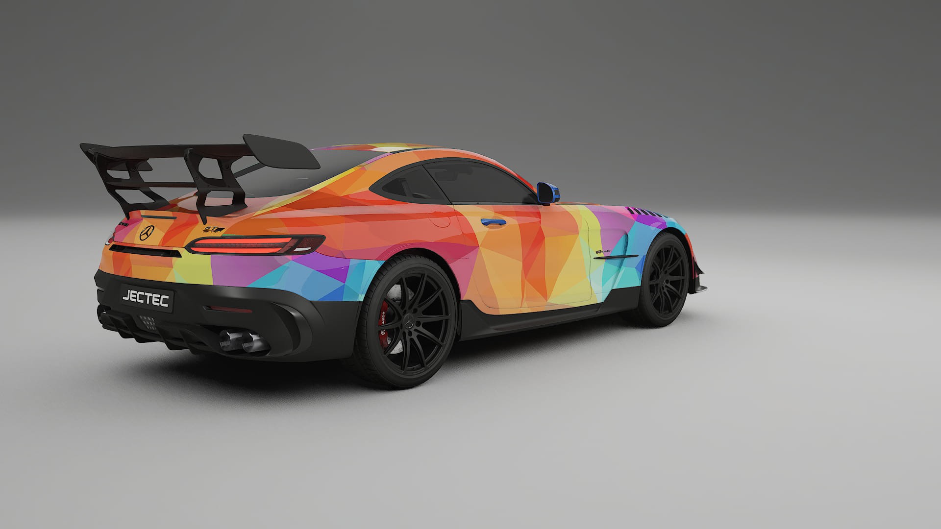 Mercedes AMG GT Black Series C192 Coupe VECTOR VIBE – Ontworpen Wrap PPF Kit van Printbaar Polyurethaanfolie