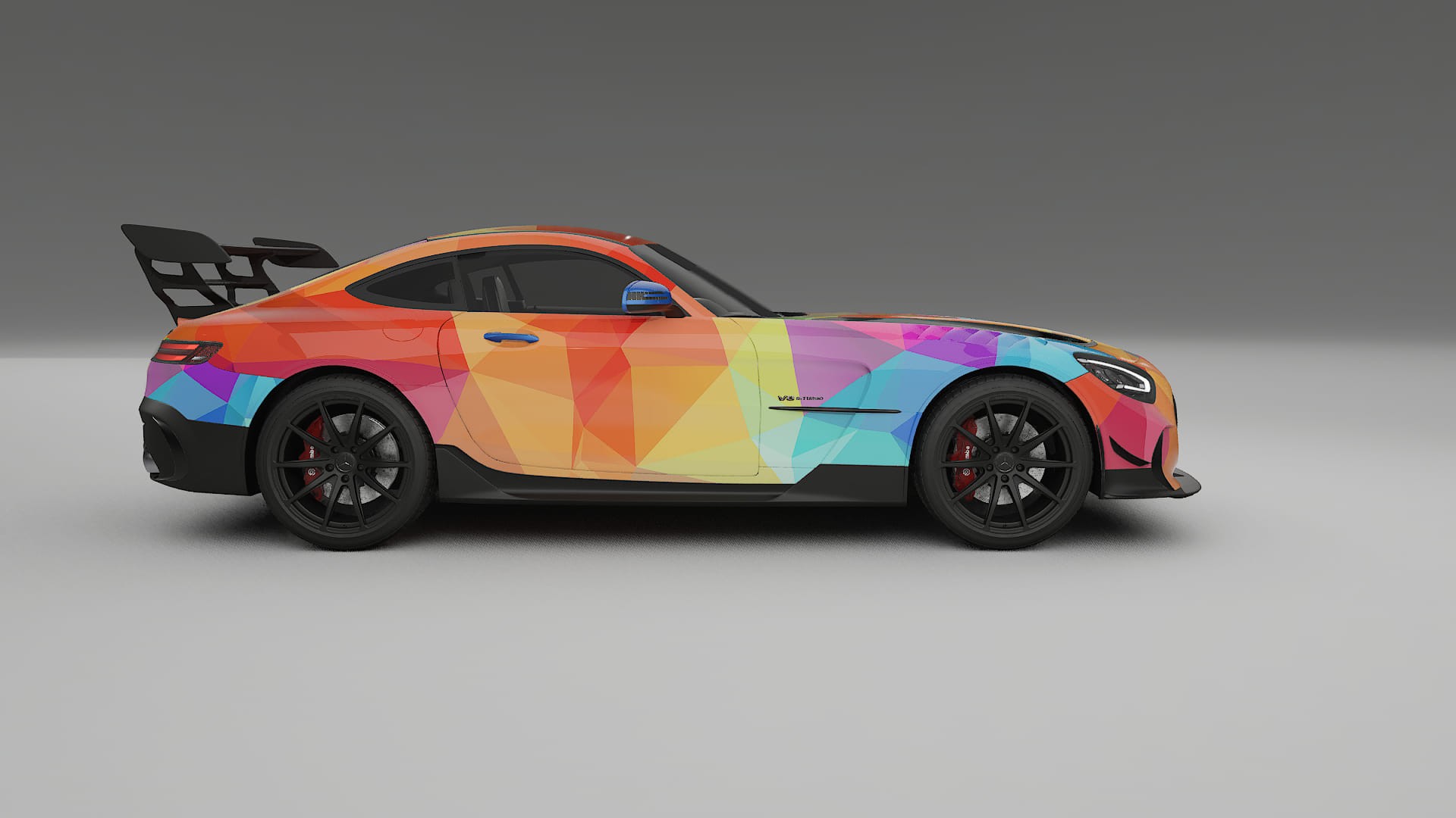 Mercedes AMG GT Black Series C192 Coupe VECTOR VIBE – Ontworpen Wrap PPF Kit van Printbaar Polyurethaanfolie