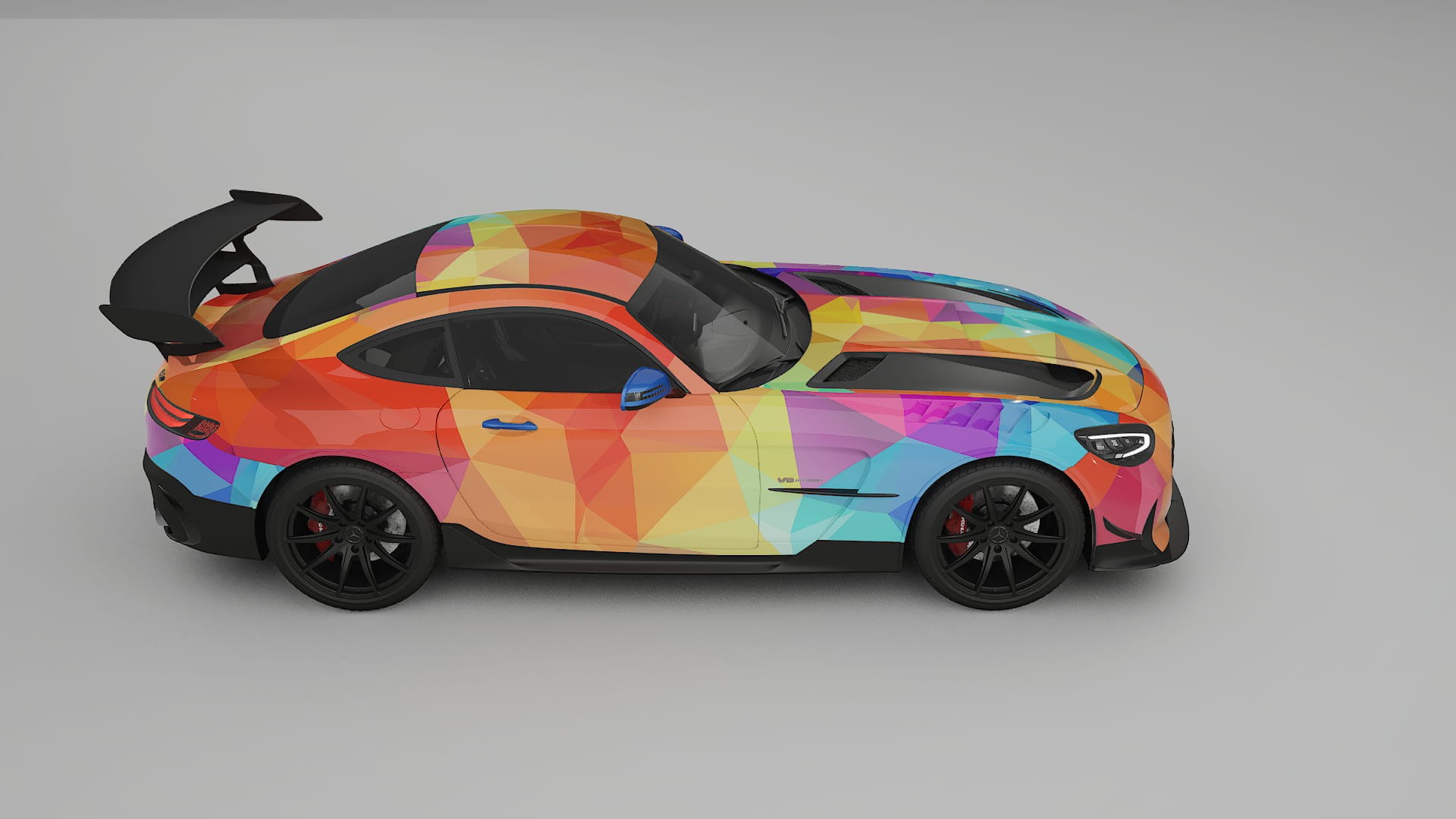 Mercedes AMG GT Black Series C192 Coupe VECTOR VIBE – Ontworpen Wrap PPF Kit van Printbaar Polyurethaanfolie