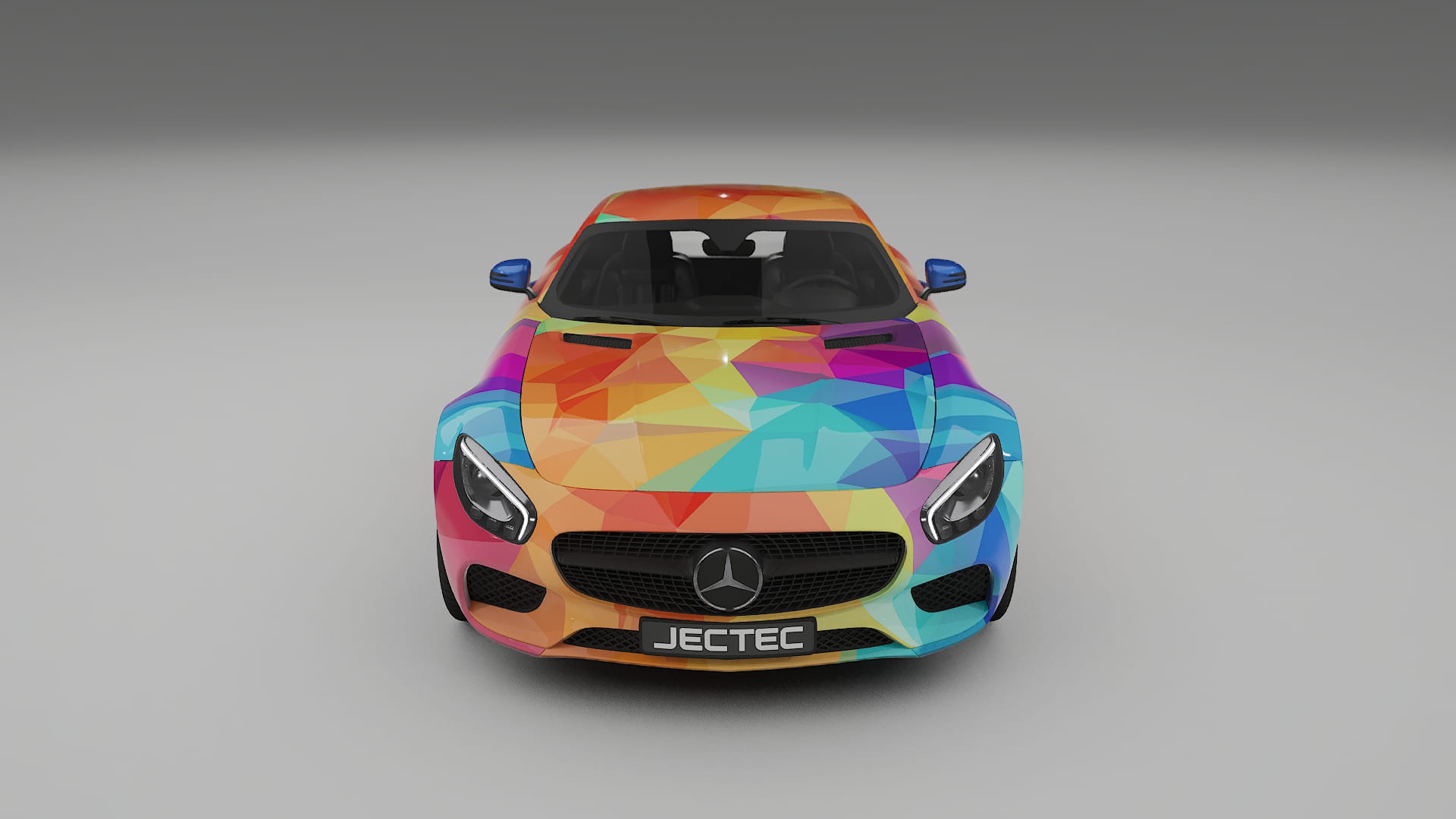 Mercedes AMG GT C190 Coupe VECTOR VIBE – Ontworpen Wrap PPF Kit van Printbaar Polyurethaanfolie