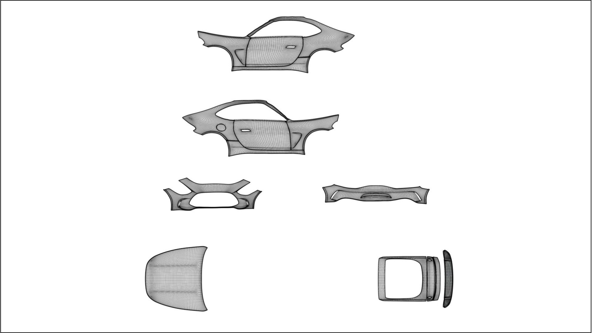 Mercedes AMG GT Coupe C192 VECTOR VIBE – Ontworpen Wrap PPF Kit van Printbaar Polyurethaanfolie 2