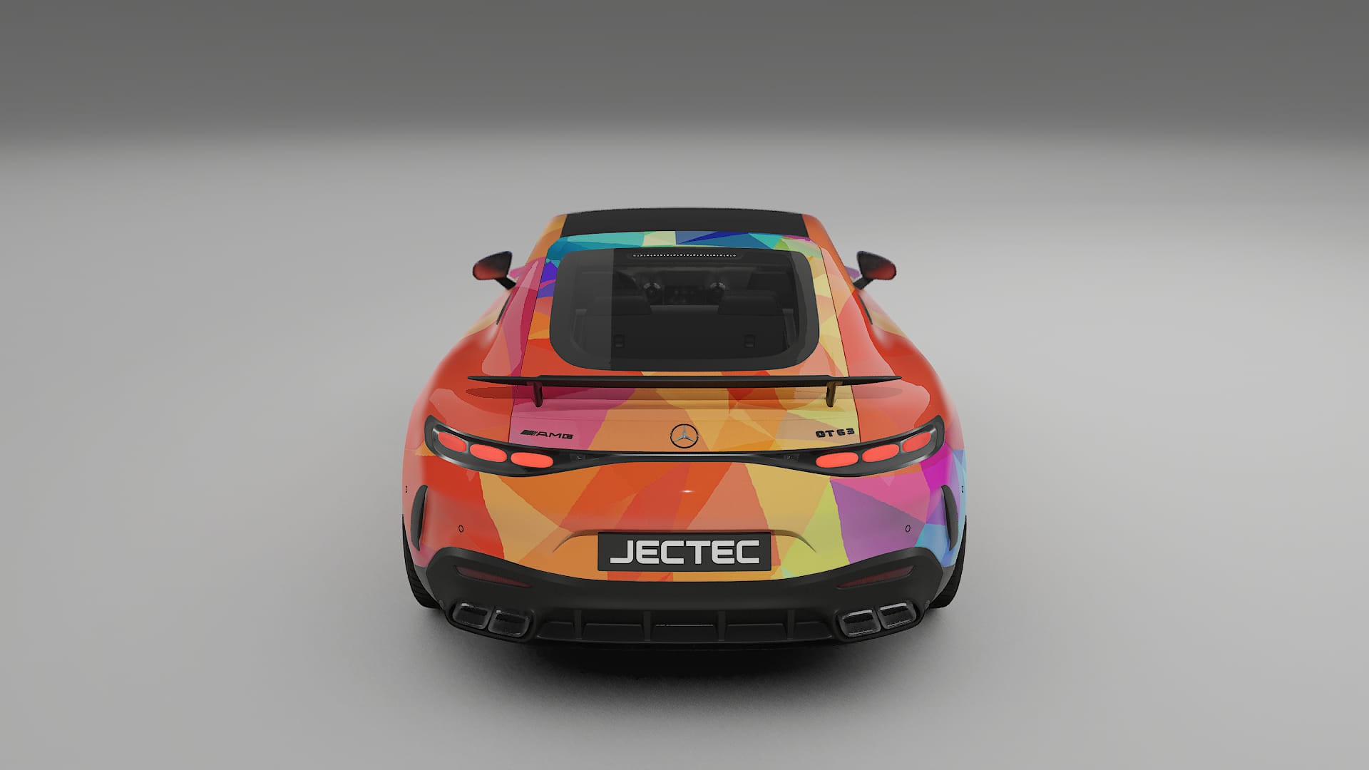 Mercedes AMG GT Coupe C192 VECTOR VIBE – Ontworpen Wrap PPF Kit van Printbaar Polyurethaanfolie