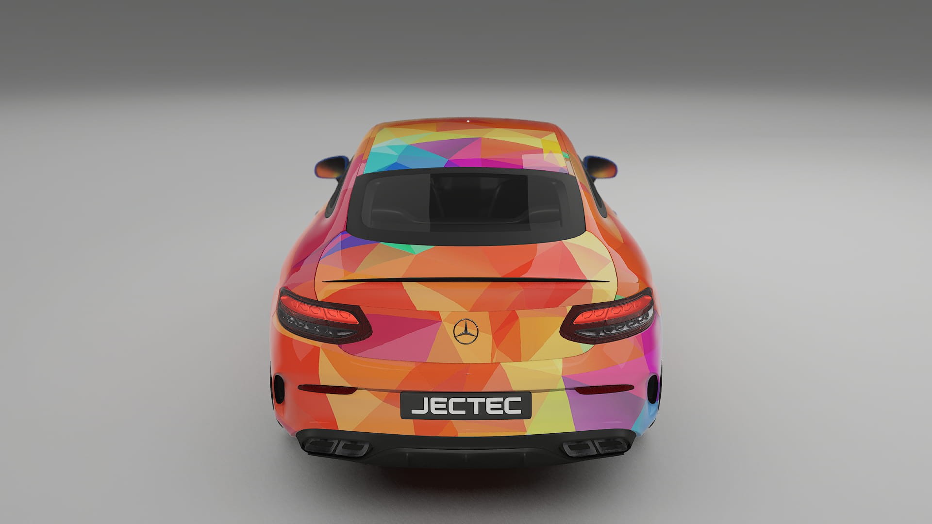 Mercedes C63 AMG W205 Coupe VECTOR VIBE – Ontworpen Wrap PPF Kit van Printbaar Polyurethaanfolie