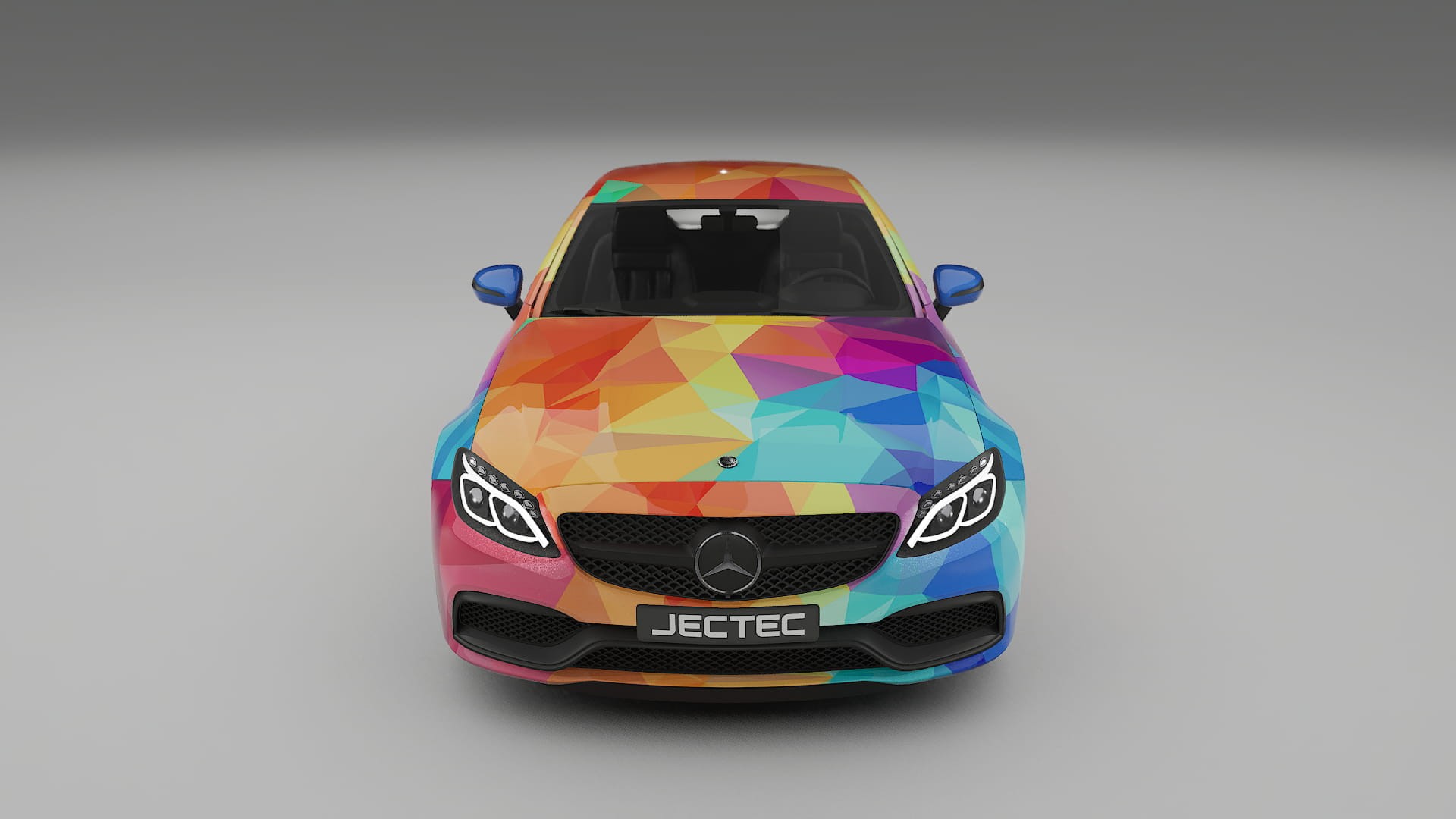Mercedes C63 AMG W205 Coupe VECTOR VIBE – Ontworpen Wrap PPF Kit van Printbaar Polyurethaanfolie