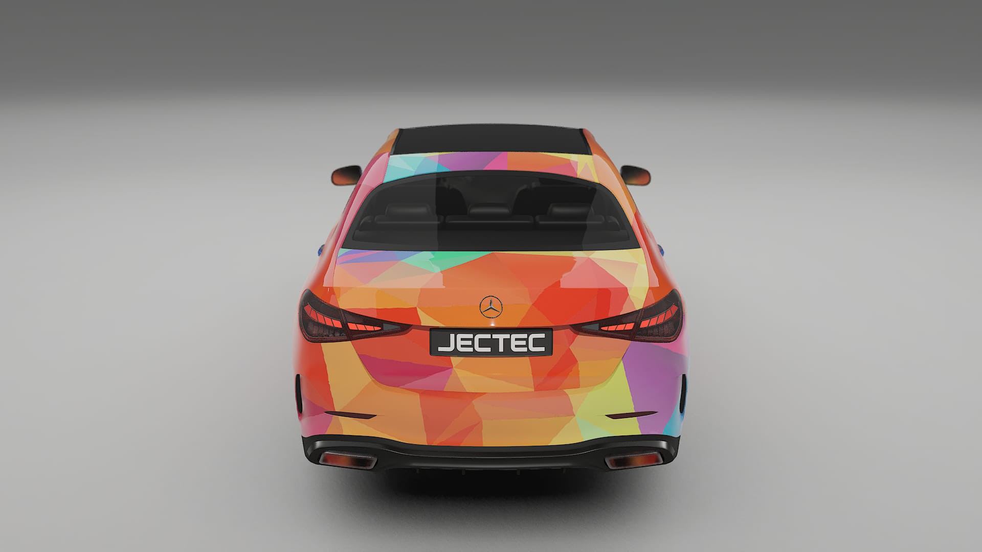 Mercedes C-class W206 VECTOR VIBE – Ontworpen Wrap PPF Kit van Printbaar Polyurethaanfolie